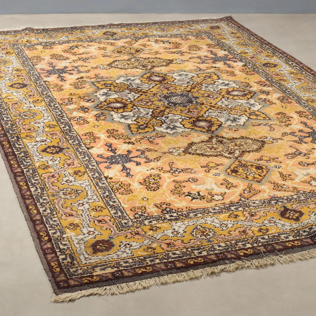 Antique Agadir Carpet Cotton Wool Heavy Knot Morocco 98 x 67 In