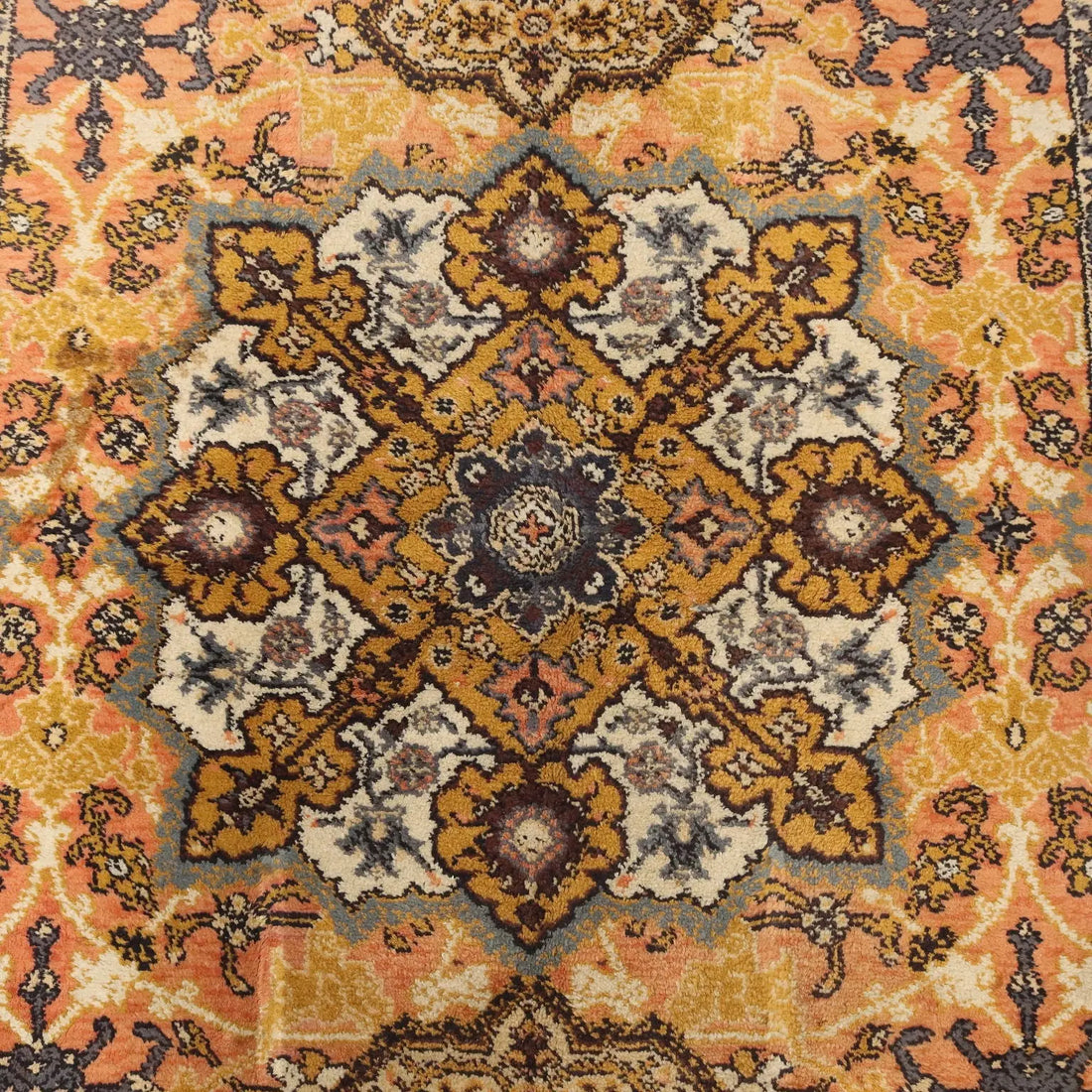 Antique Agadir Carpet Cotton Wool Heavy Knot Morocco 98 x 67 In