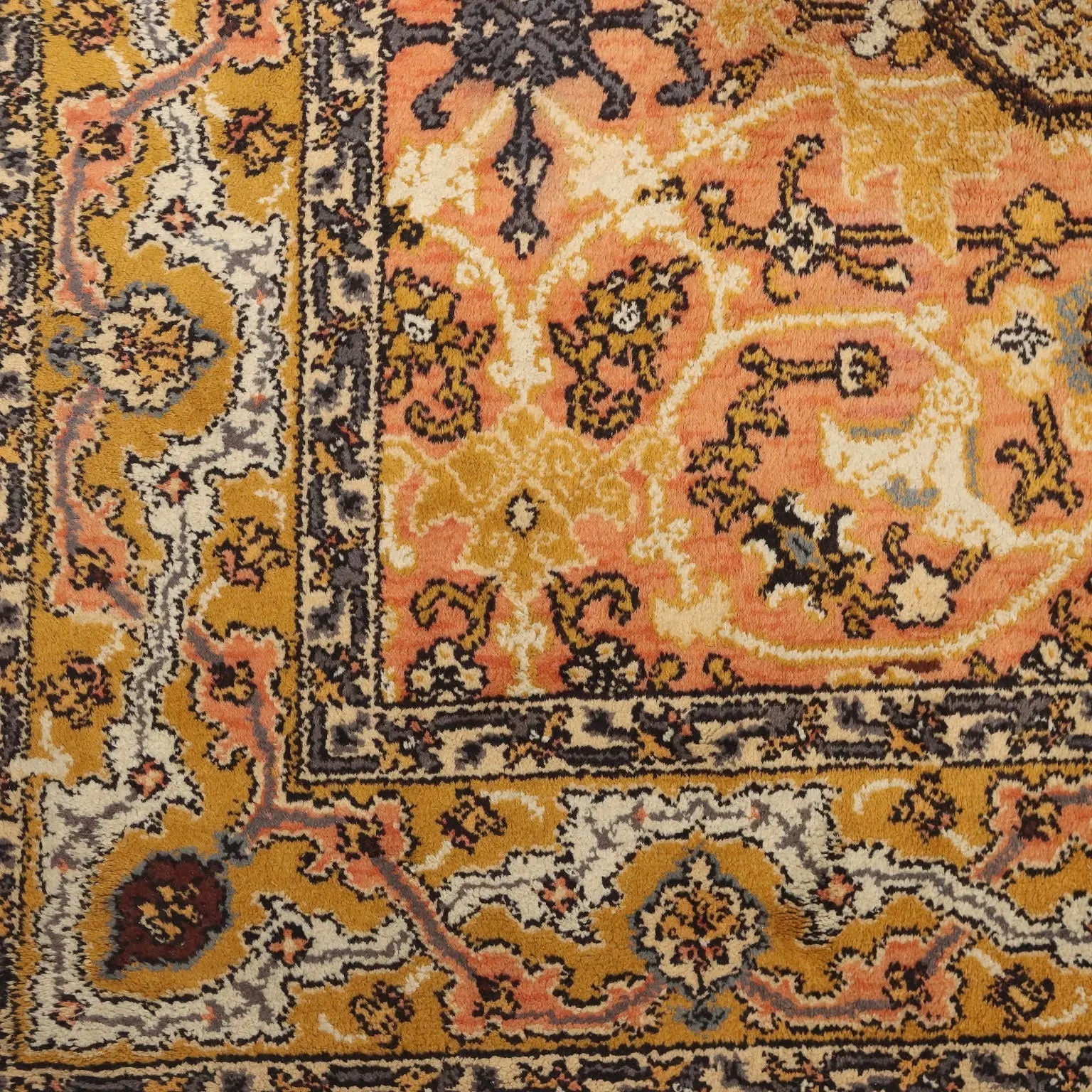 Antique Agadir Carpet Cotton Wool Heavy Knot Morocco 98 x 67 In