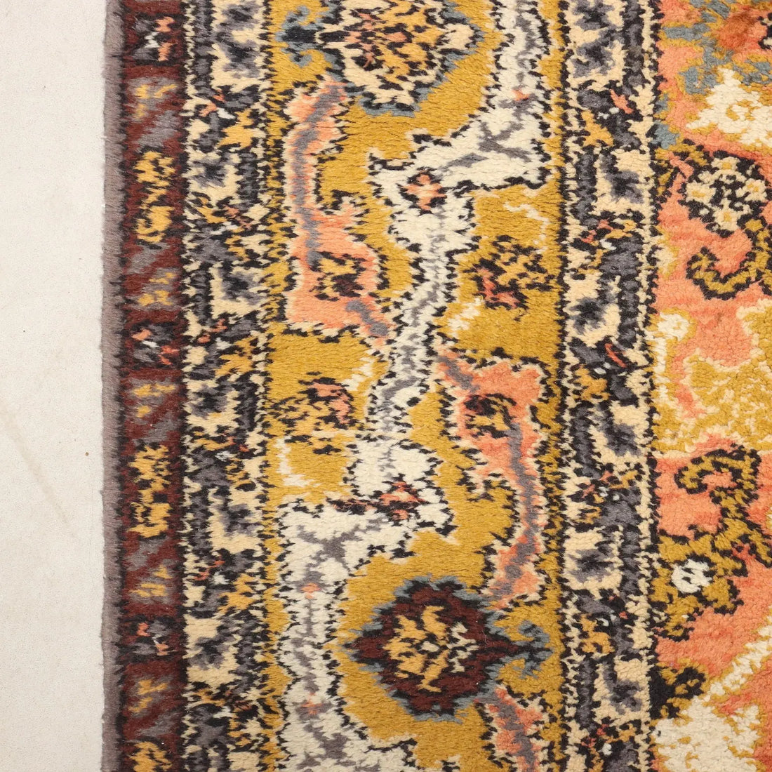 Antique Agadir Carpet Cotton Wool Heavy Knot Morocco 98 x 67 In