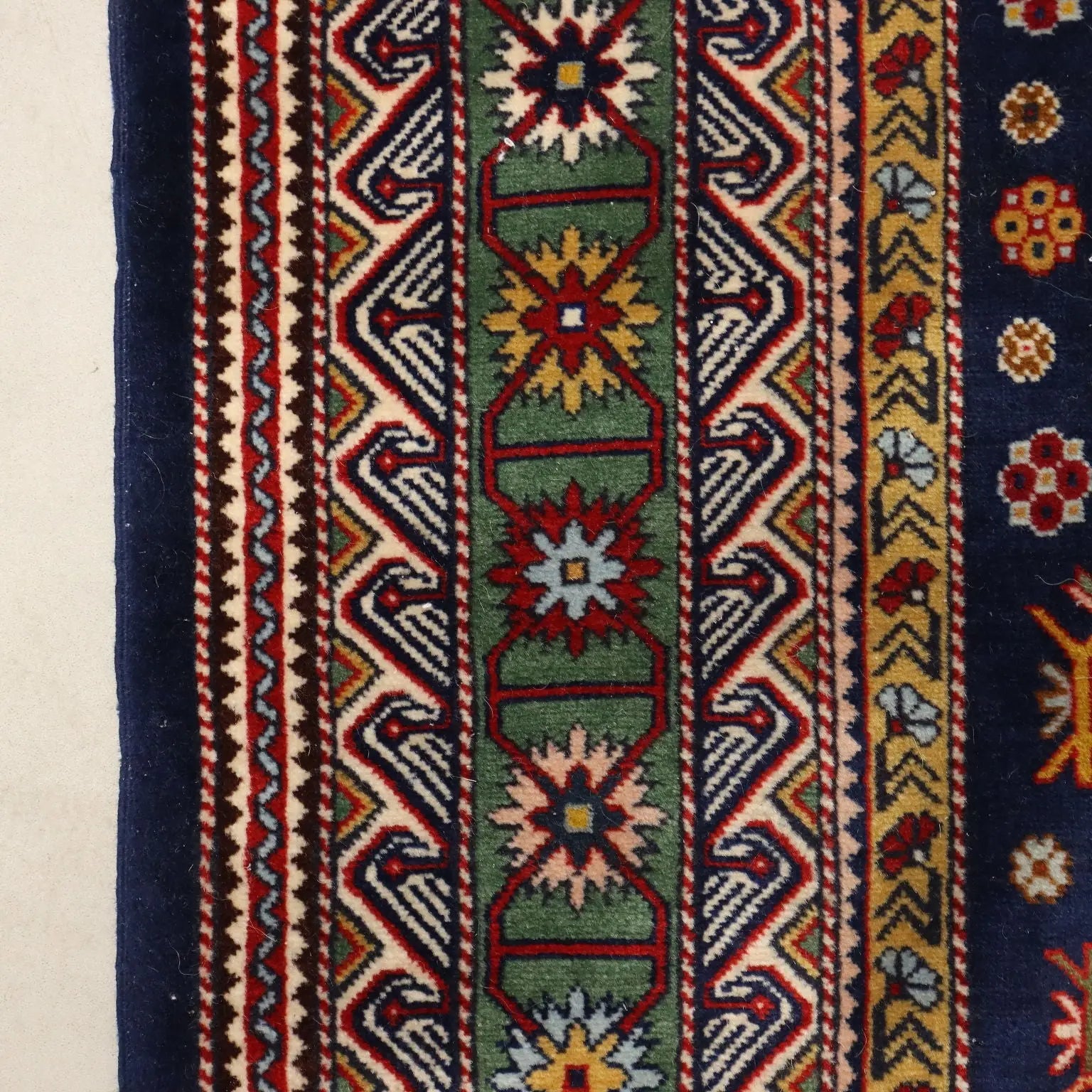 Antique Shirvan Carpet Cotton Wool Thin Knot Russia 79 x 51 In