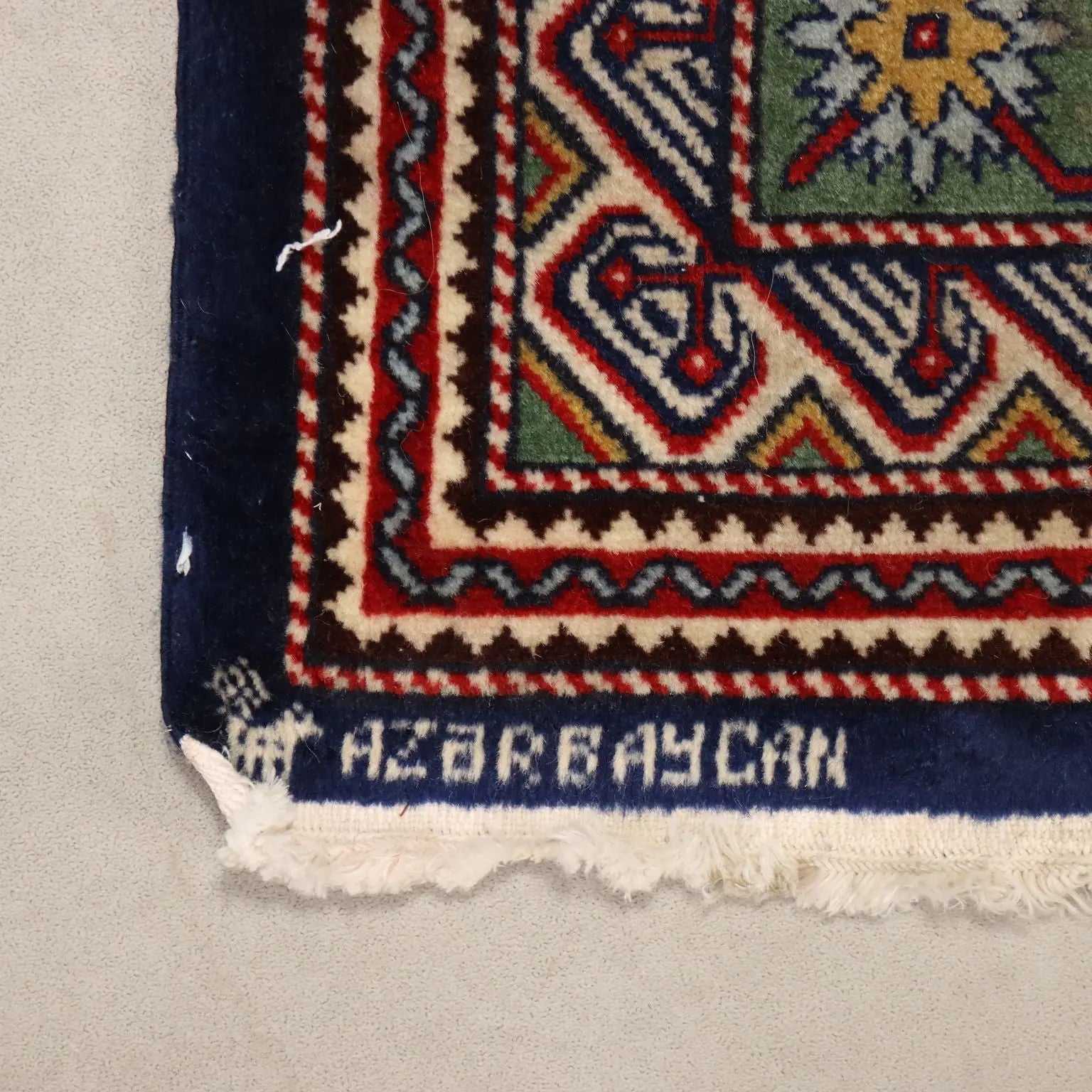 Antique Shirvan Carpet Cotton Wool Thin Knot Russia 79 x 51 In