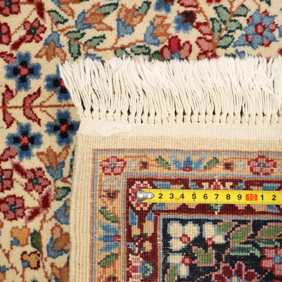 Antique Berkana Carpet Cotton Wool Thin Knot China 78 x 54 In
