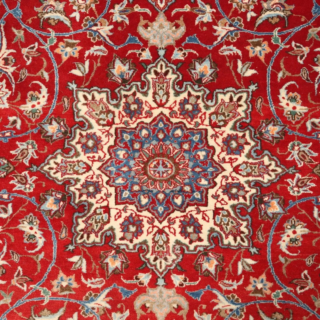 Antique Asian Carpet Wool Cotton Extra-Thin Knot 83 x 57 In