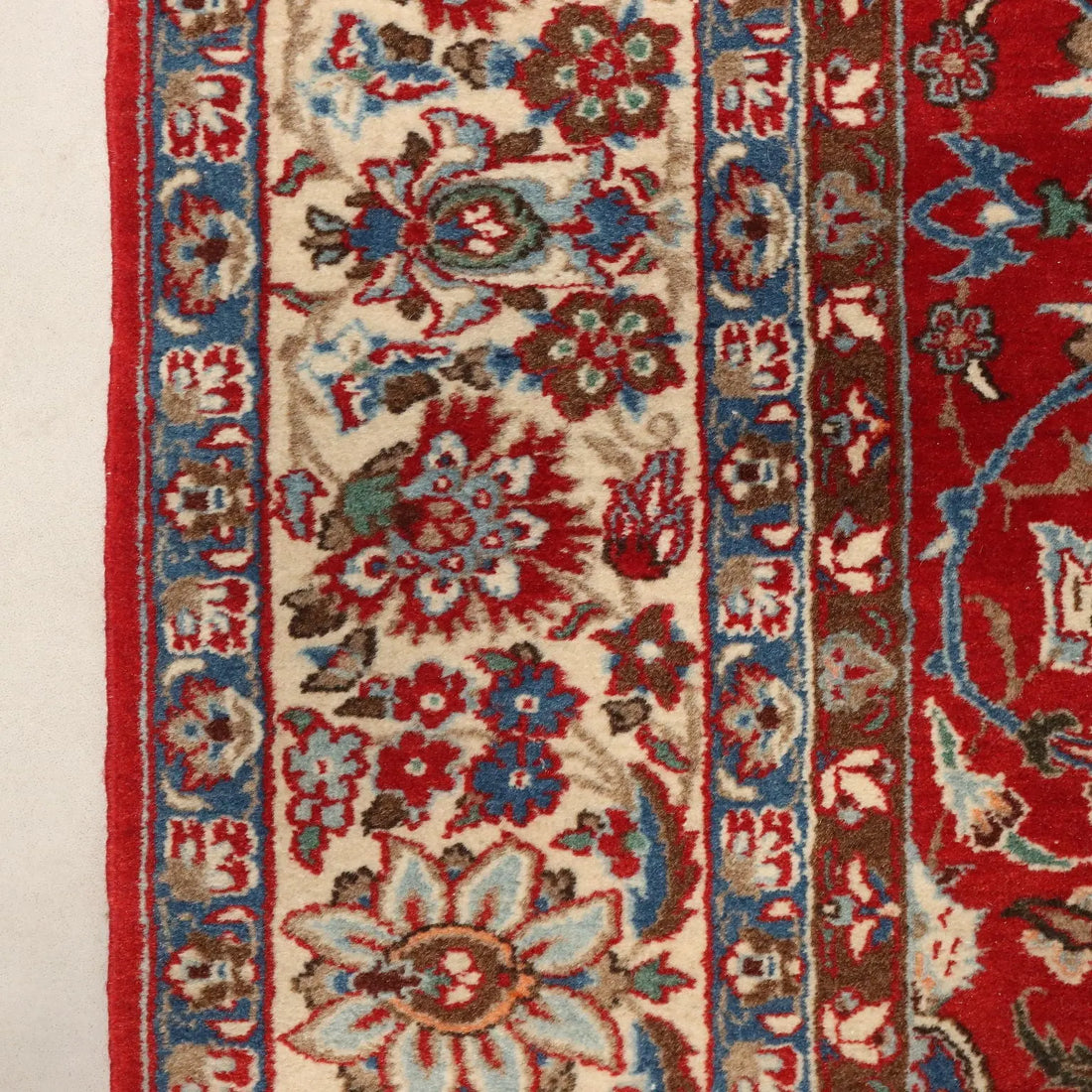 Antique Asian Carpet Wool Cotton Extra-Thin Knot 83 x 57 In