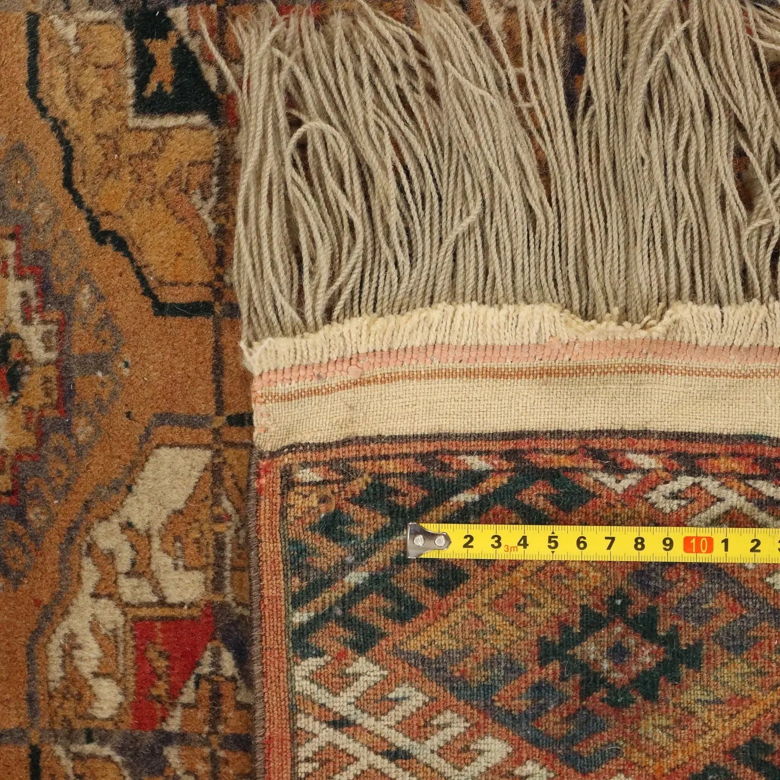 Antique Bukhara Carpet Wool Thin Knot Handmade 125 x 81 In