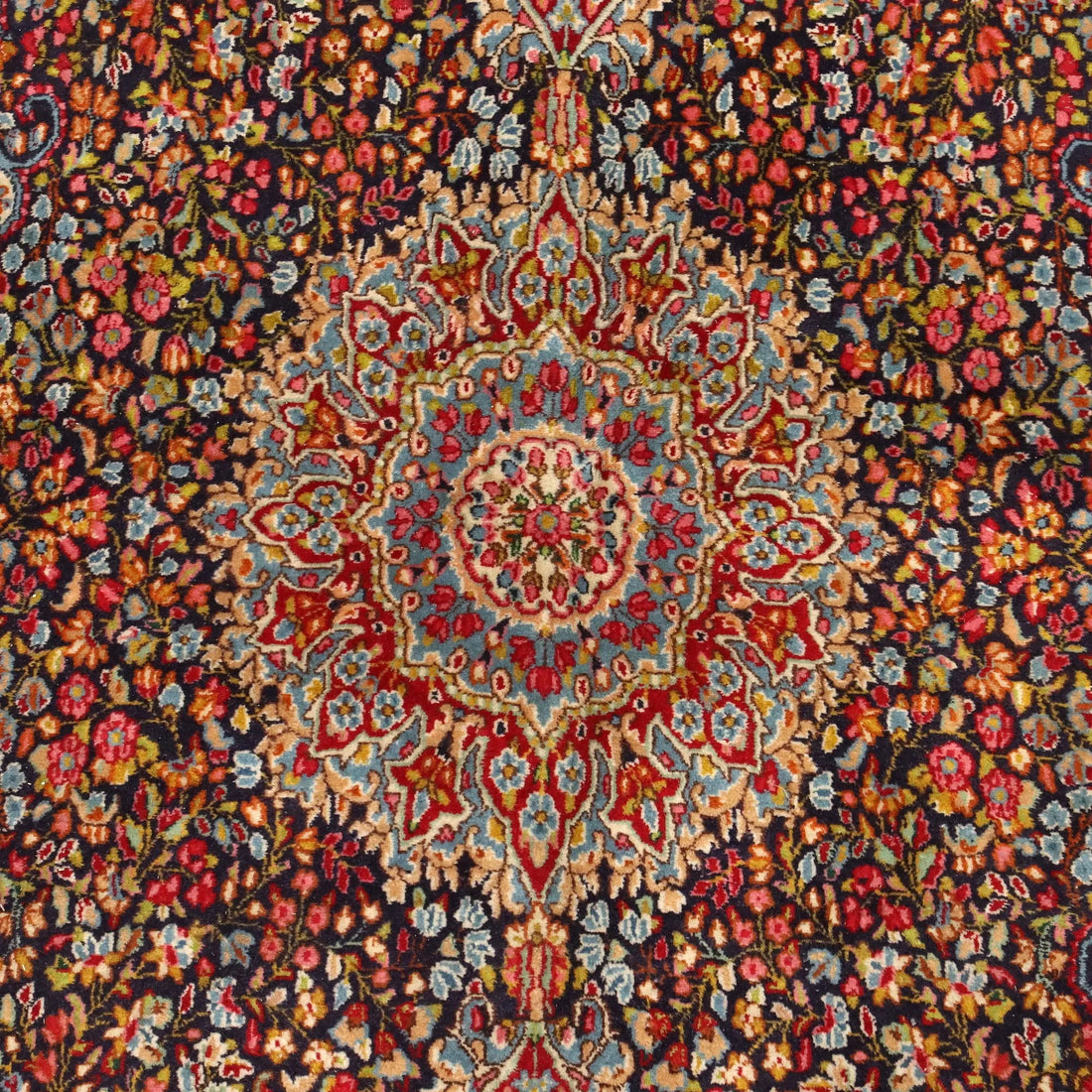 Antique Asian Carpet Cotton Wool Heavy Knot 96 x 61 In