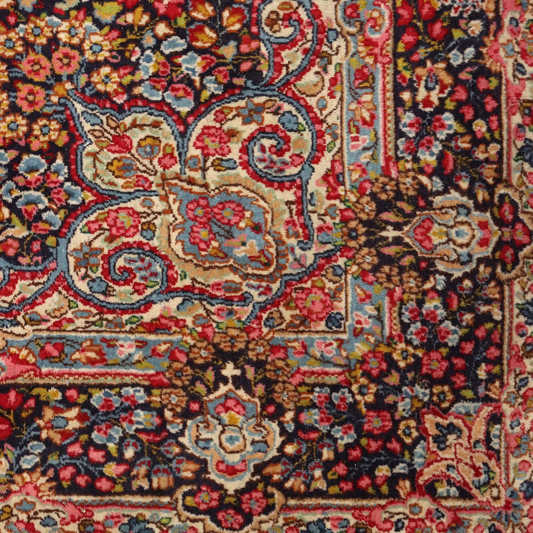 Antique Asian Carpet Cotton Wool Heavy Knot 96 x 61 In