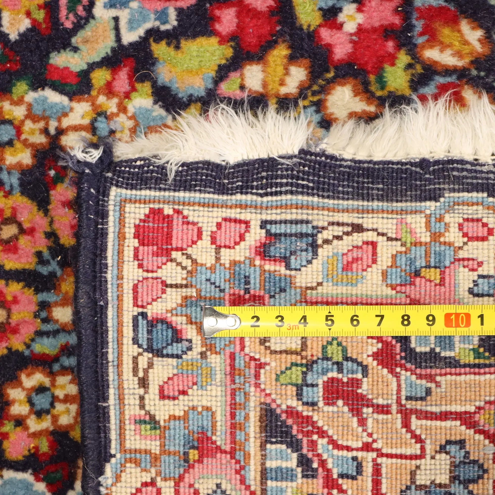 Antique Asian Carpet Cotton Wool Heavy Knot 96 x 61 In