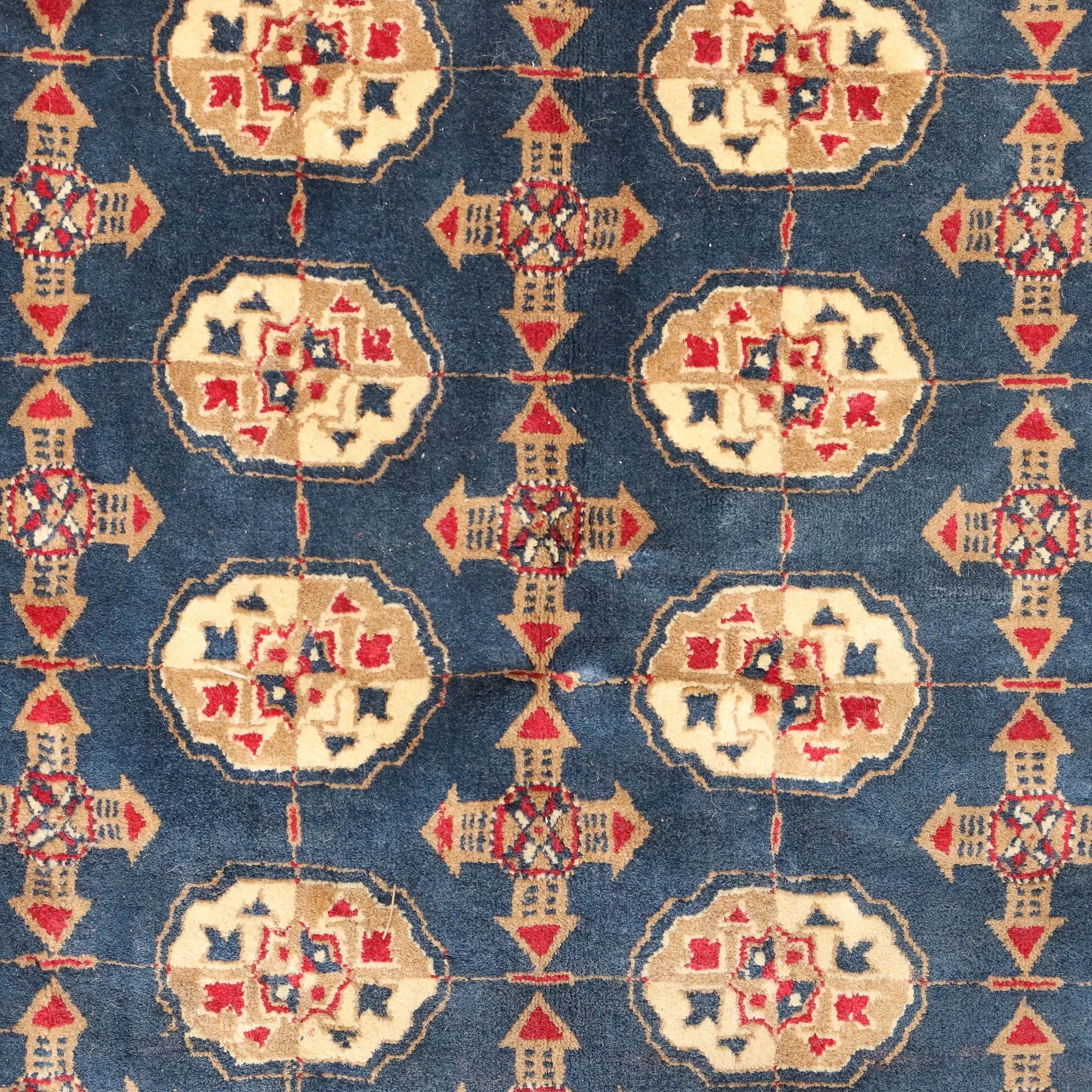 Modern Machine Made Carpet Cotton Thin Knot 104 x 71 In