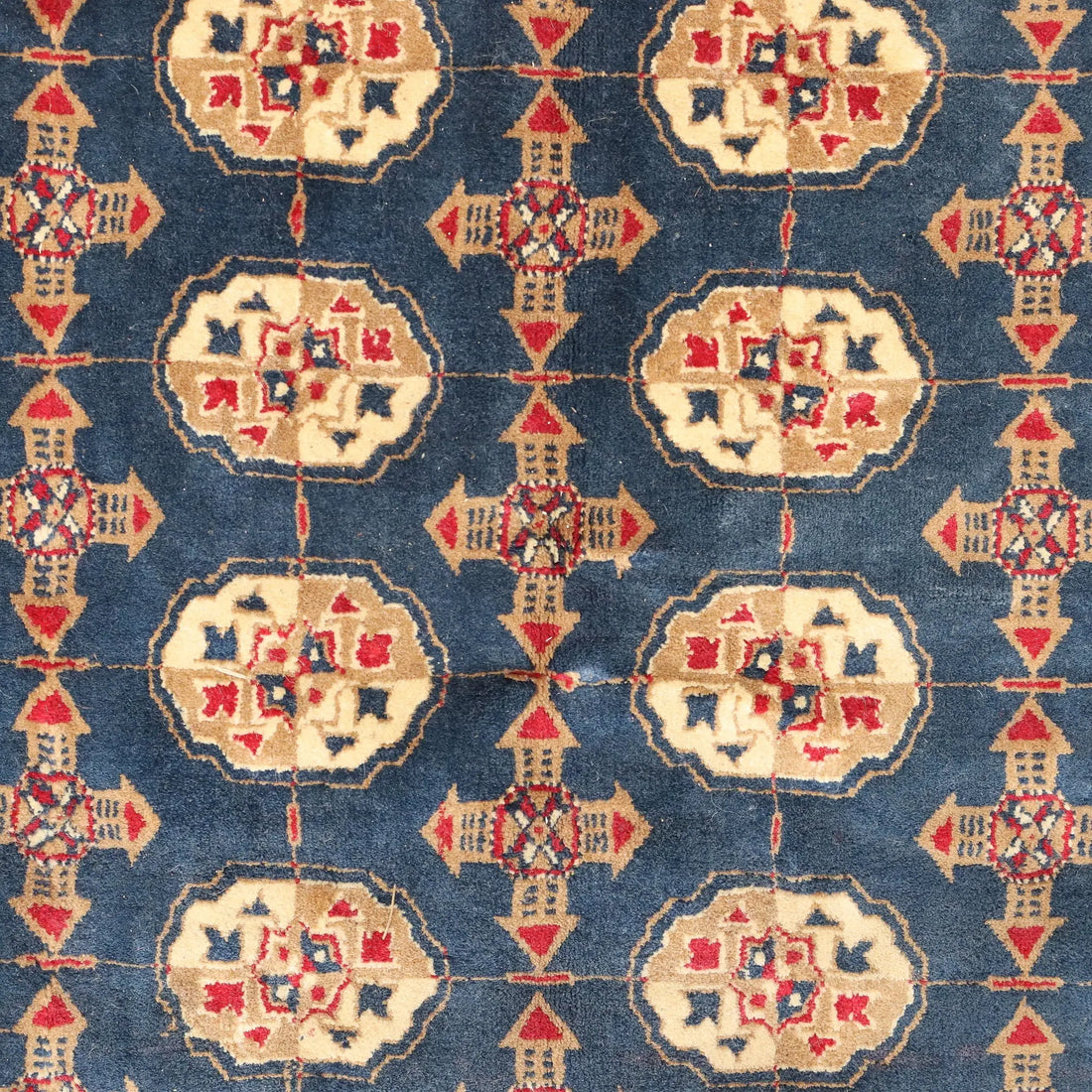 Modern Machine Made Carpet Cotton Thin Knot 104 x 71 In