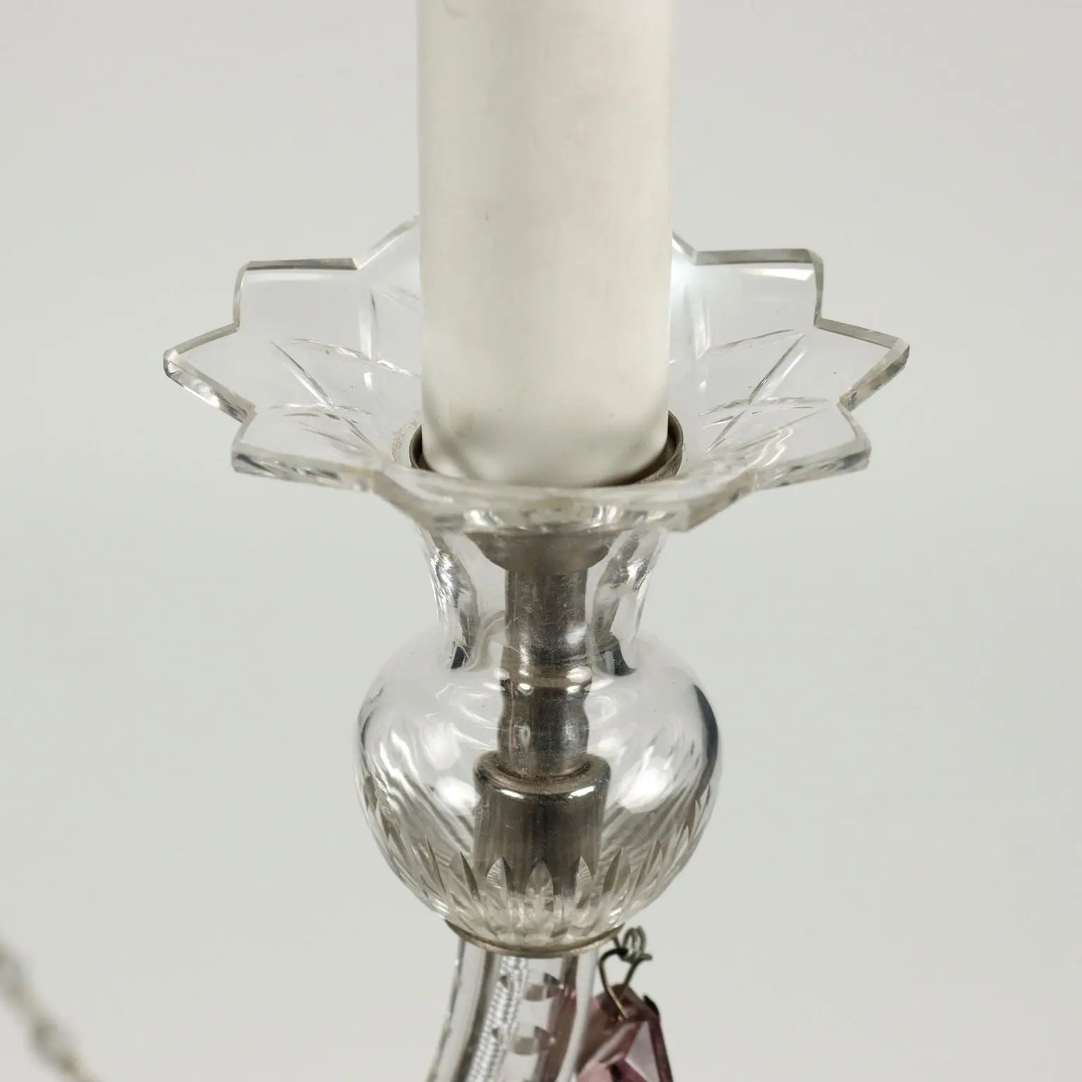 Antique Chandelier 6-Lights Glass Italy XX Century | Antiques | Lighting