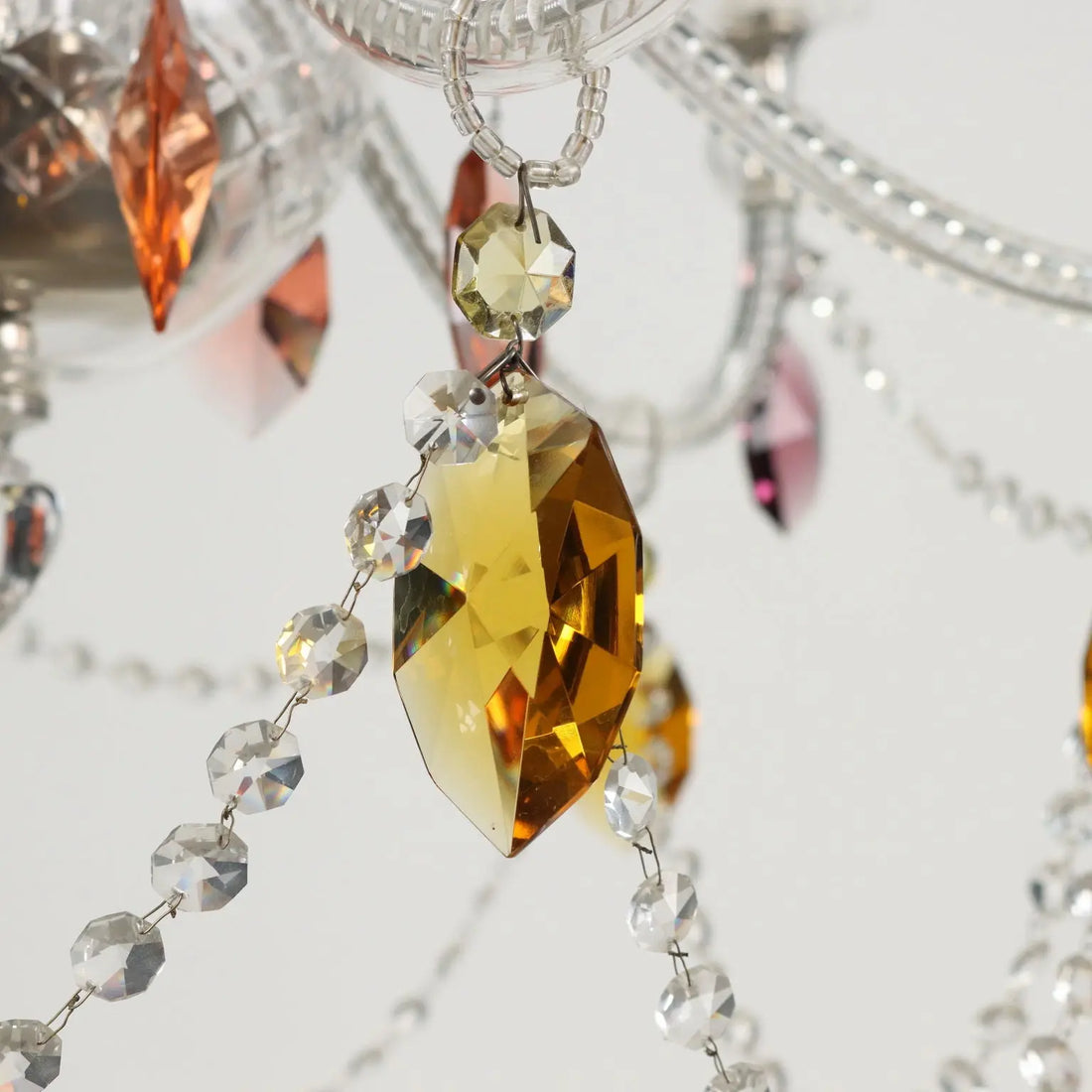 Antique Chandelier 6-Lights Glass Italy XX Century | Antiques | Lighting
