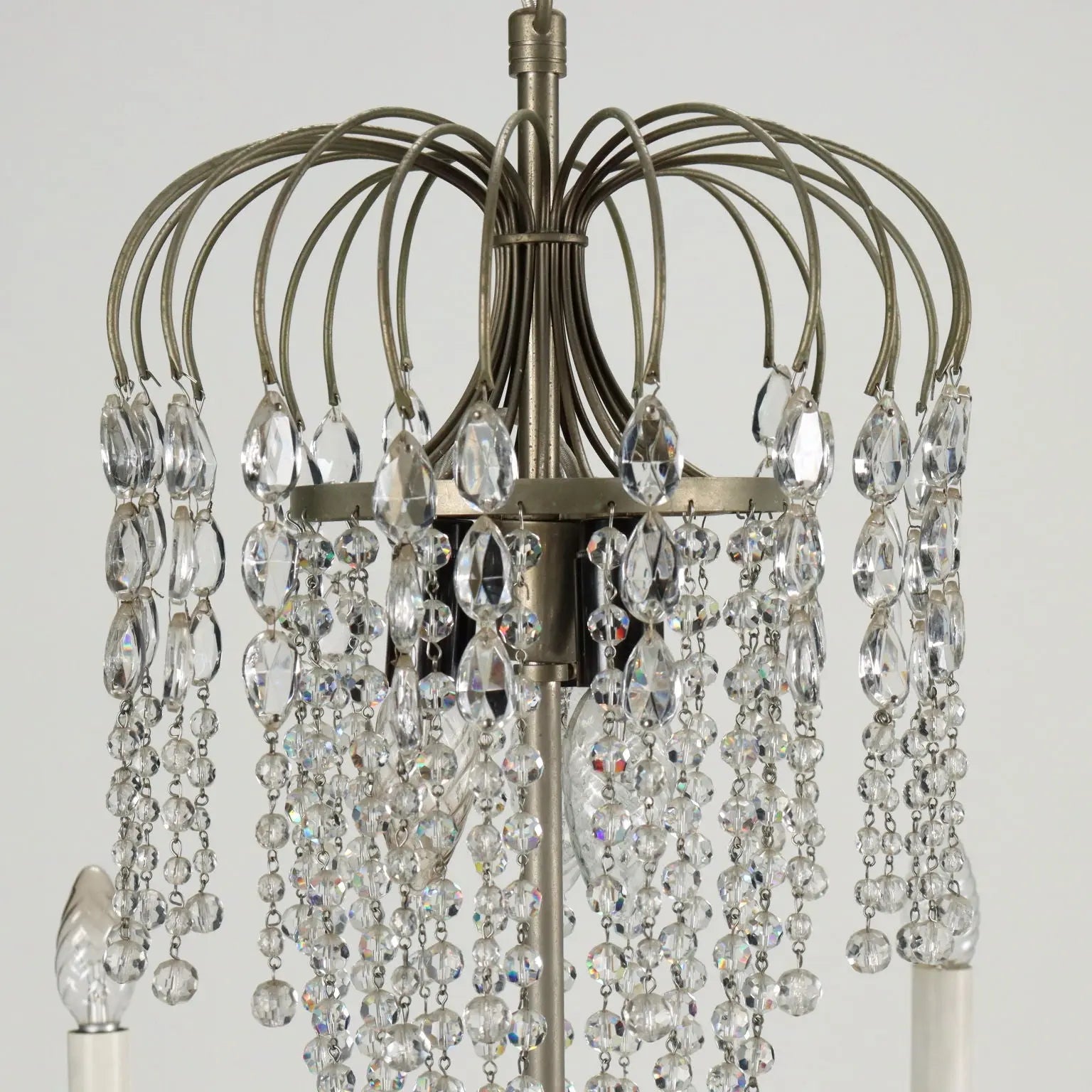 Antique Chandelier 6-Lights Glass Italy XX Century | Antiques | Lighting