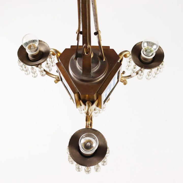 Wedgwood Chandelier Glass England XIX-XX Century - England Late 19th - Early 20th Century | Antiques  Lighting