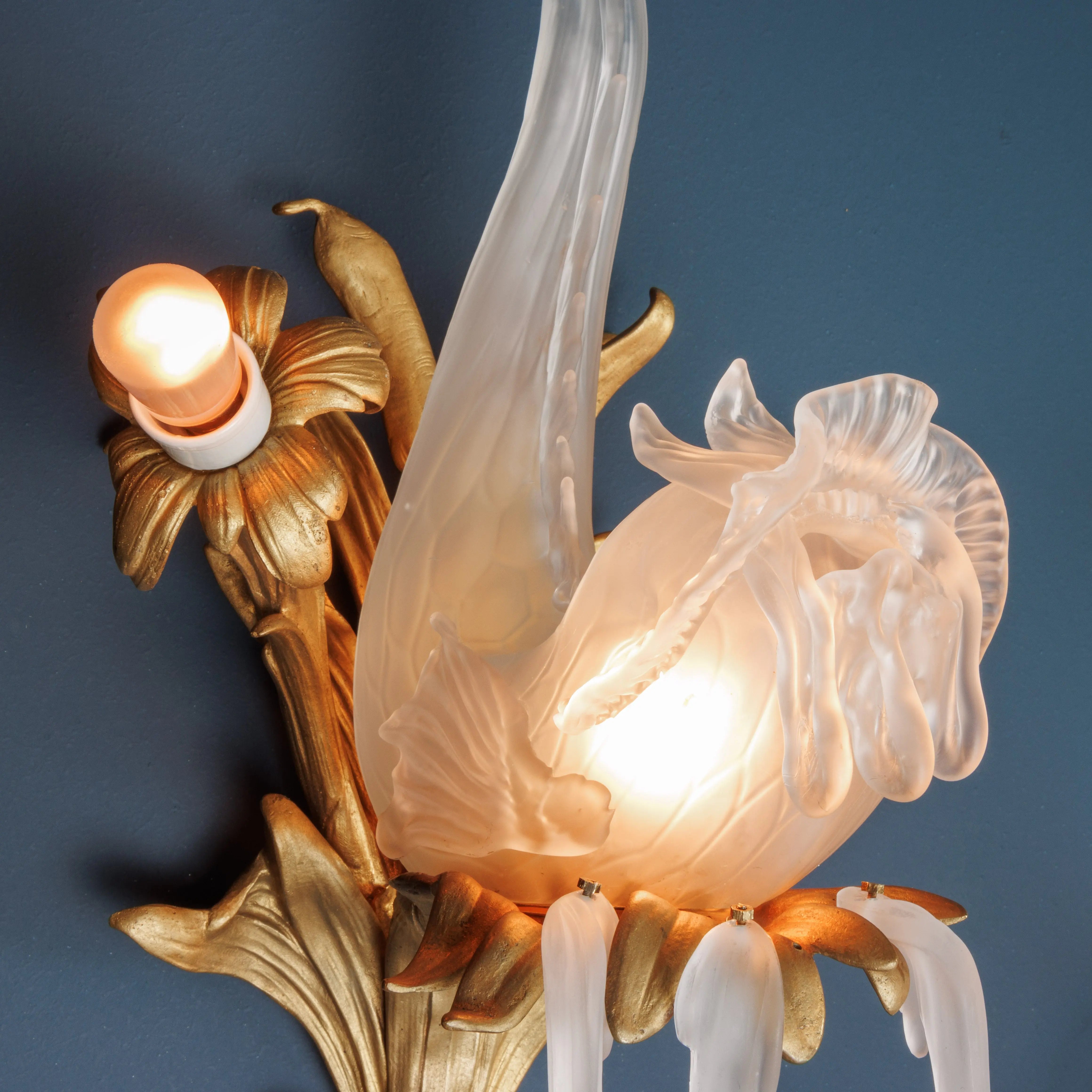 Pair of Antique Art Nouveau Wall Lamps Bronze Italy XX Century - France, Early XX Century | Antiques | Lighting