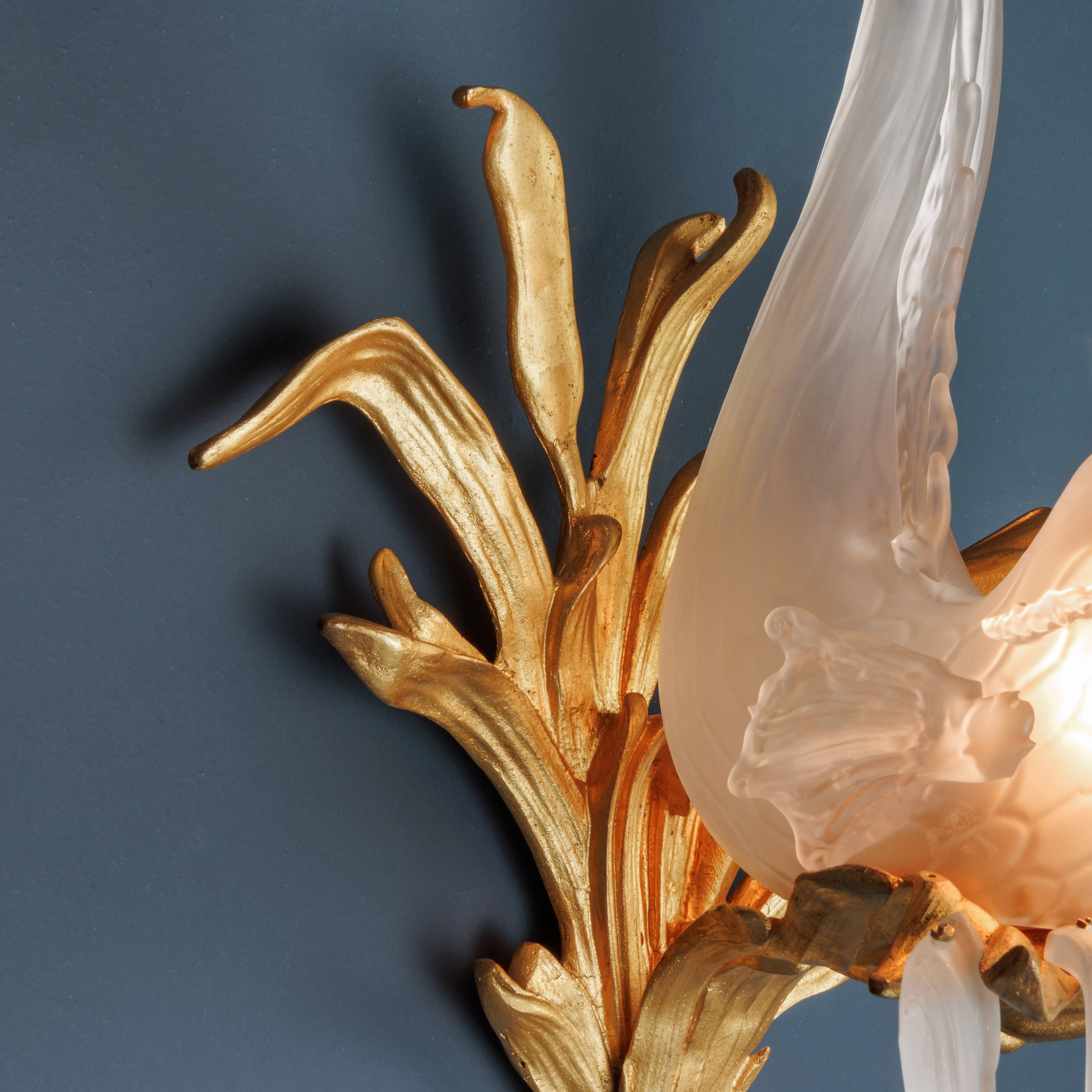 Pair of Antique Art Nouveau Wall Lamps Bronze Italy XX Century - France, Early XX Century | Antiques | Lighting
