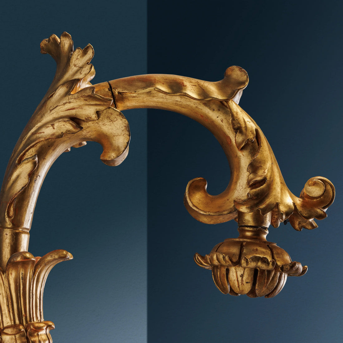 Antique Baroque Lantern Holders Gilded Wood Italy XVIII Century - Lombardy, Early XVIII Century | Antiques | Lighting