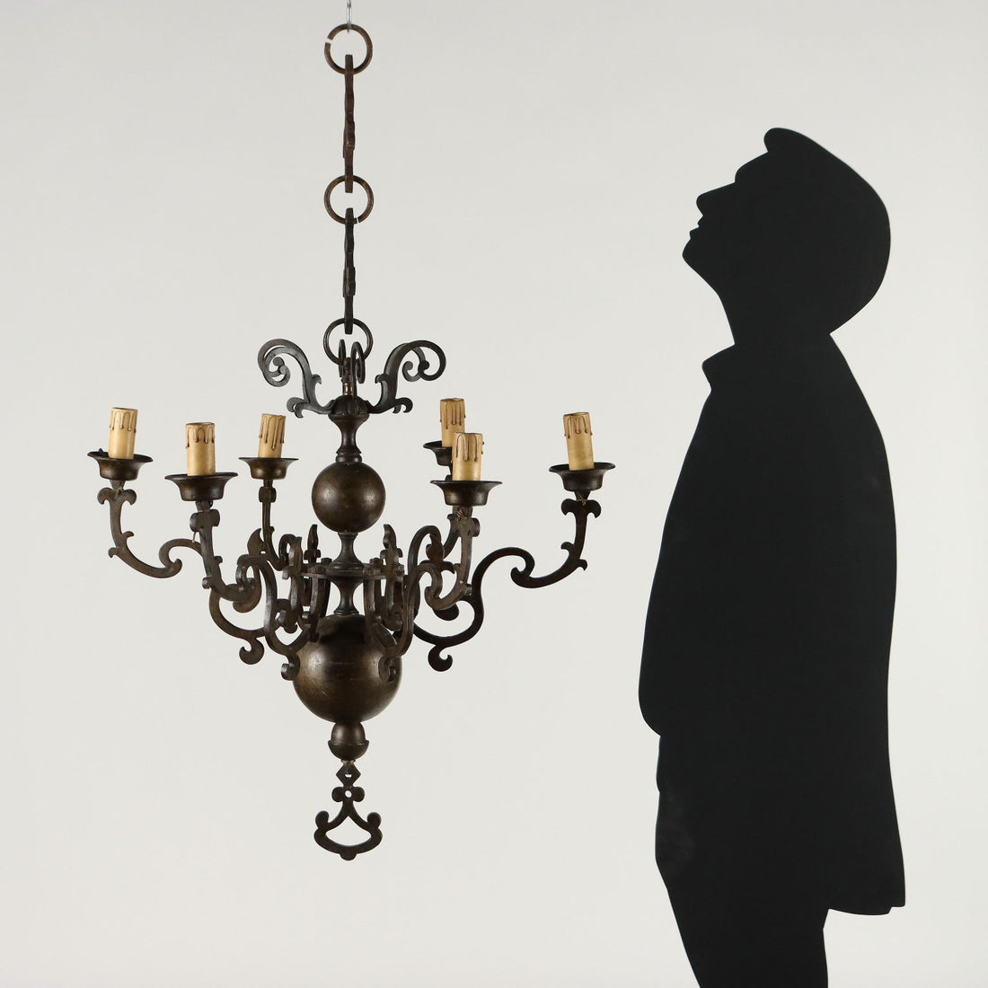 Antique 6-Light Chandelier Bronze Netherlands XVIII Century - Netherlands, XVIII Century | Antiques  Lighting
