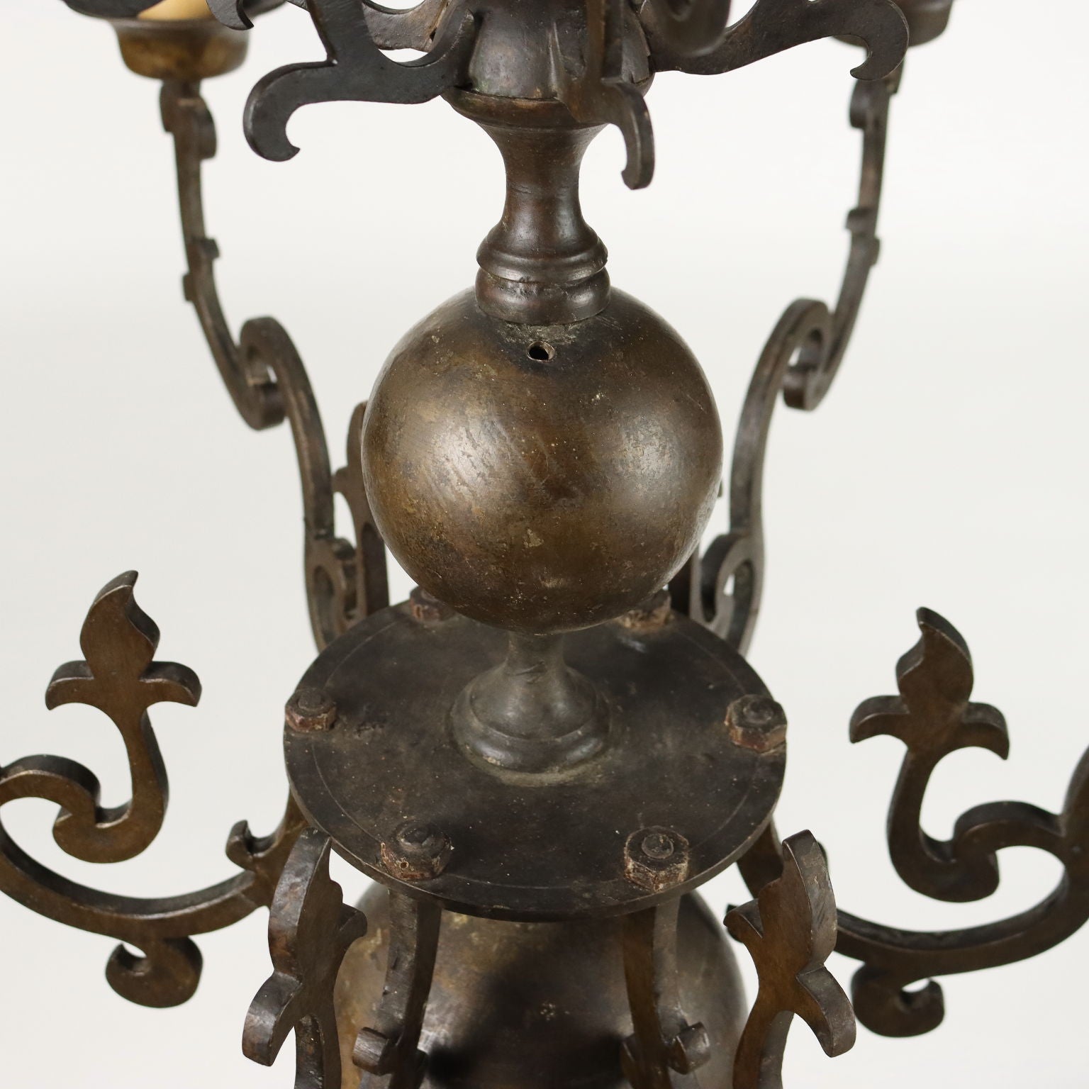 Antique 6-Light Chandelier Bronze Netherlands XVIII Century - Netherlands, XVIII Century | Antiques  Lighting