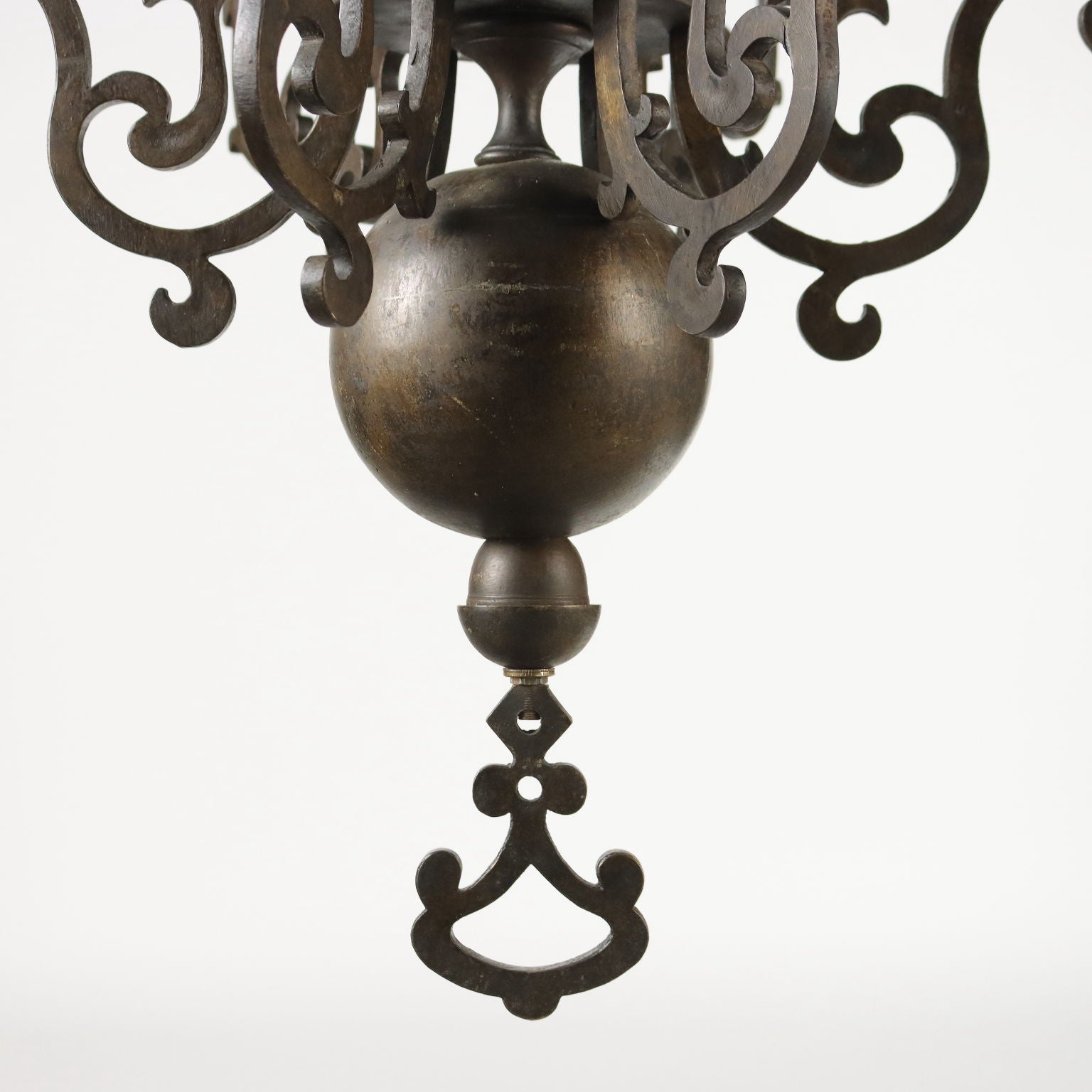 Antique 6-Light Chandelier Bronze Netherlands XVIII Century - Netherlands, XVIII Century | Antiques  Lighting