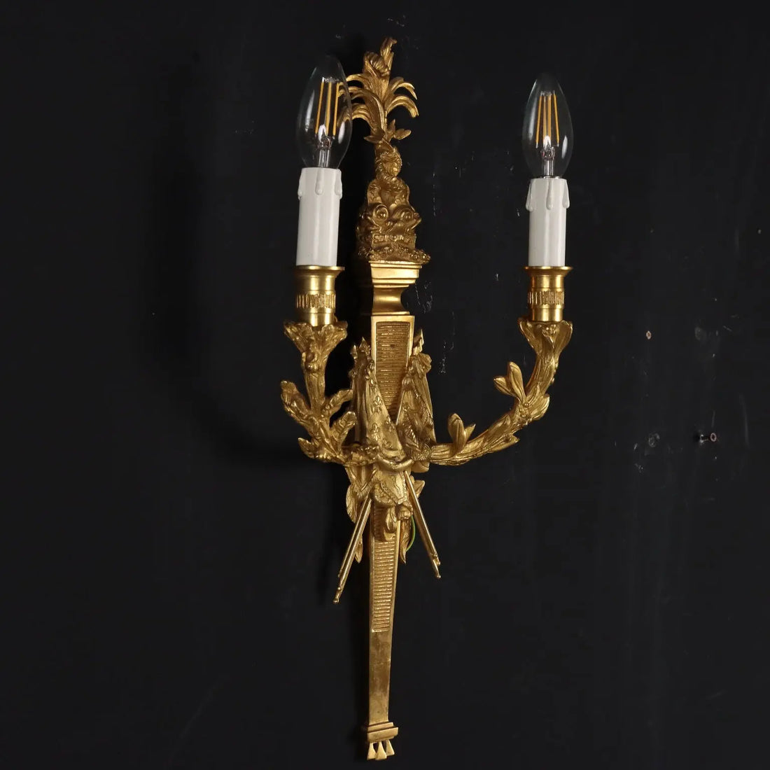 Pair of Wall Lamps Neoclassical Style XX Century Antiques Chandeliers - Italy 20th century | Antiques | Lighting