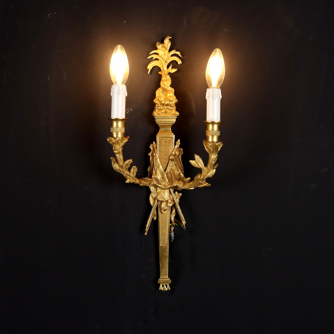 Pair of Wall Lamps Neoclassical Style XX Century Antiques Chandeliers - Italy 20th century | Antiques  Lighting