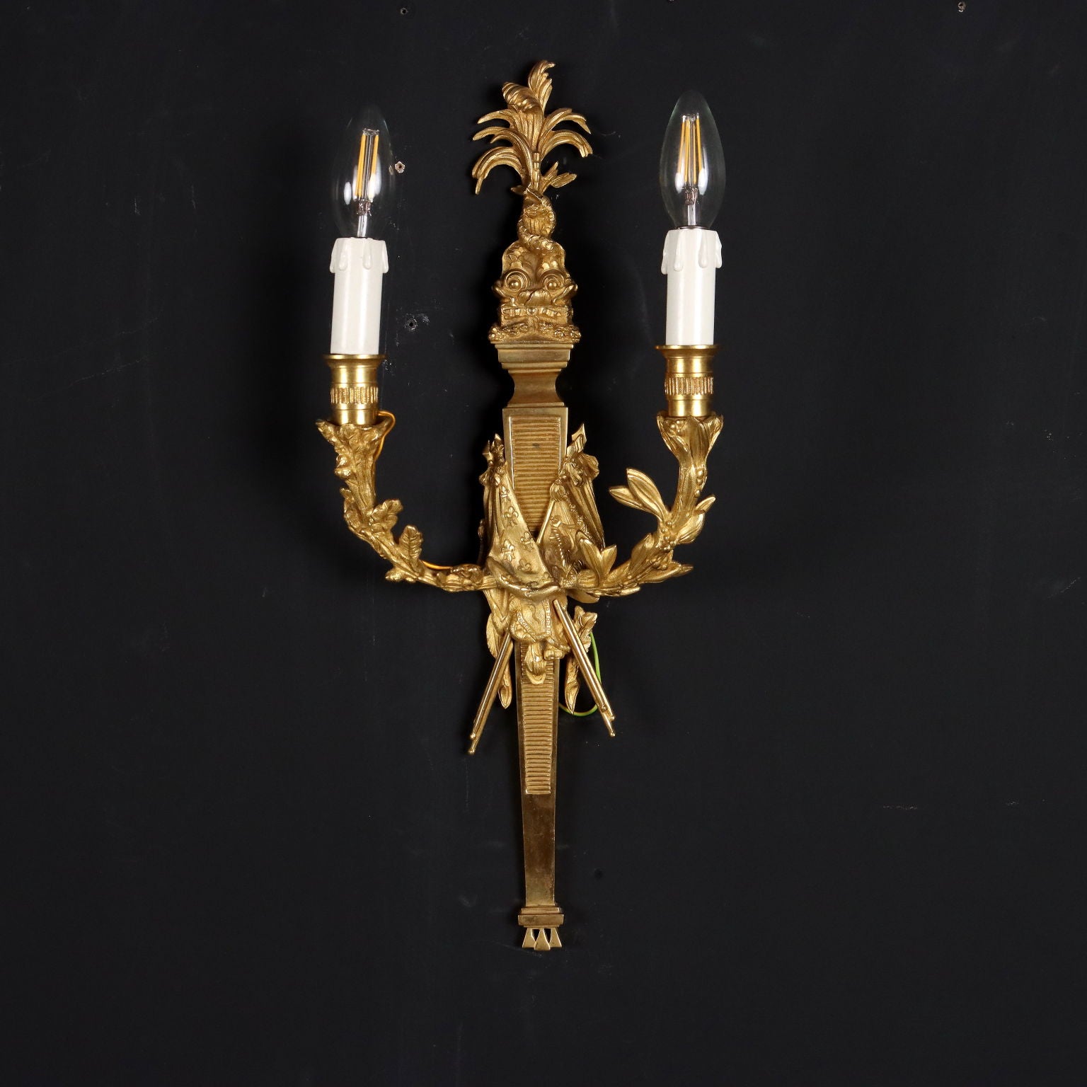 Pair of Wall Lamps Neoclassical Style XX Century Antiques Chandeliers - Italy 20th century | Antiques  Lighting