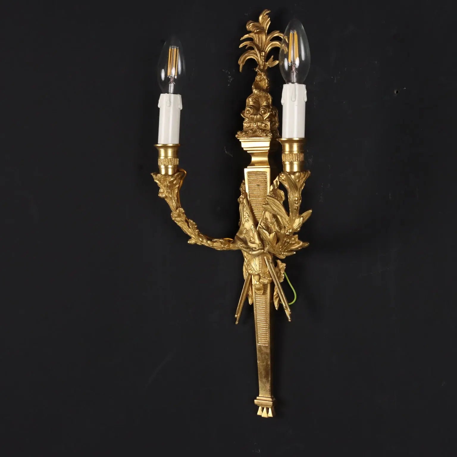 Pair of Wall Lamps Neoclassical Style XX Century Antiques Chandeliers - Italy 20th century | Antiques | Lighting