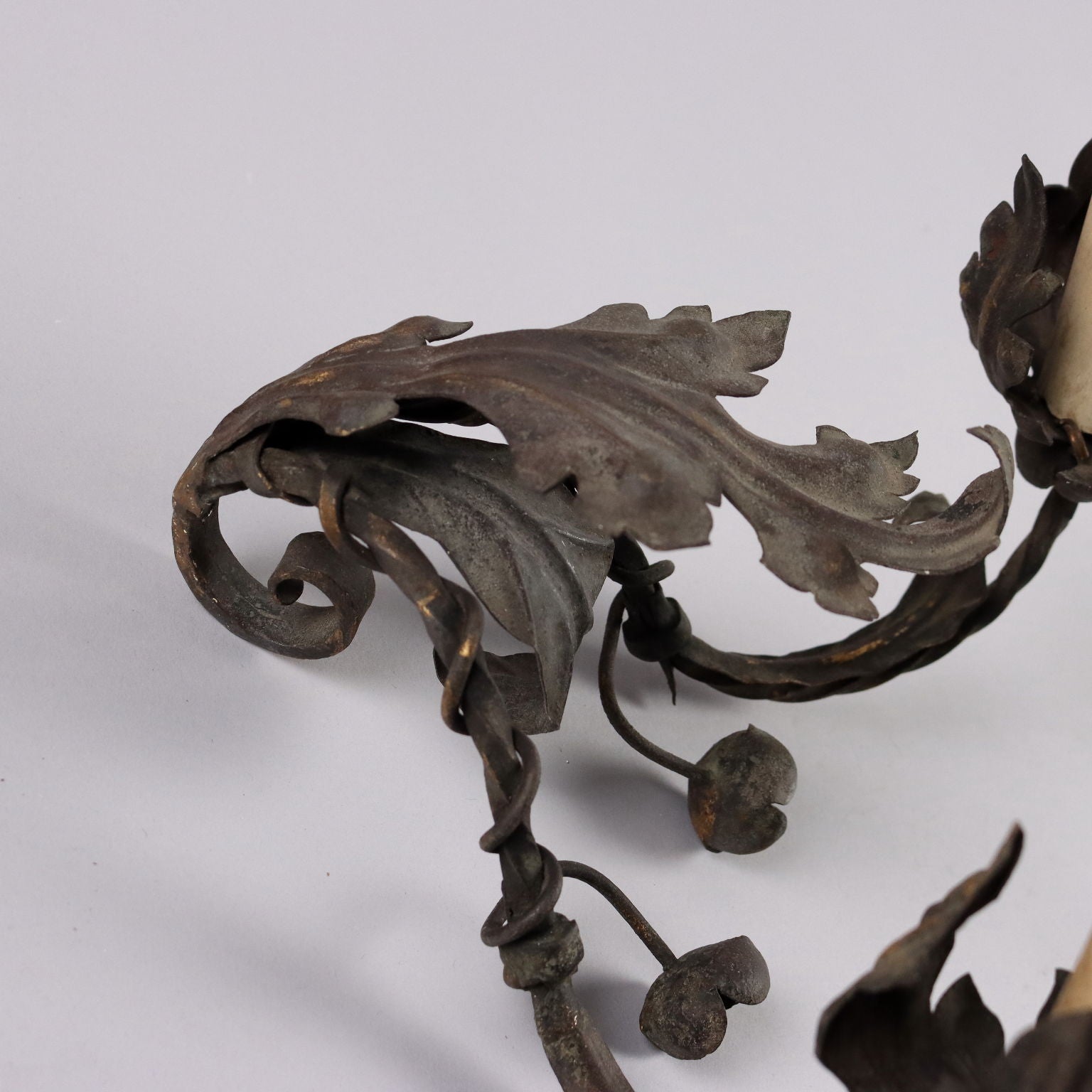 Pair of Antique Wall Lamps with 2 Lights Metal Italy XX Century - Italy, XX Century | Antiques  Lighting