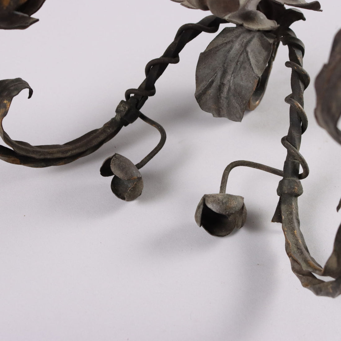 Pair of Antique Wall Lamps with 2 Lights Metal Italy XX Century - Italy, XX Century | Antiques  Lighting