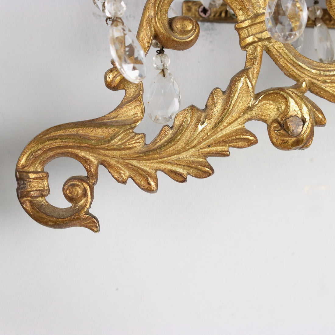 Pair of Antique 3 Lights Wall Lamps Gilded Bronze Italy XX Century - Italy, XX Century | Antiques  Lighting