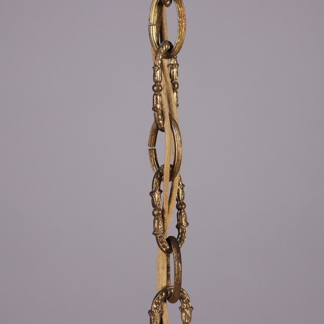 Antique 1930s-40s Chandelier Brass Crystal Italy - Italy, 1930s-1940s | Antiques  Lighting