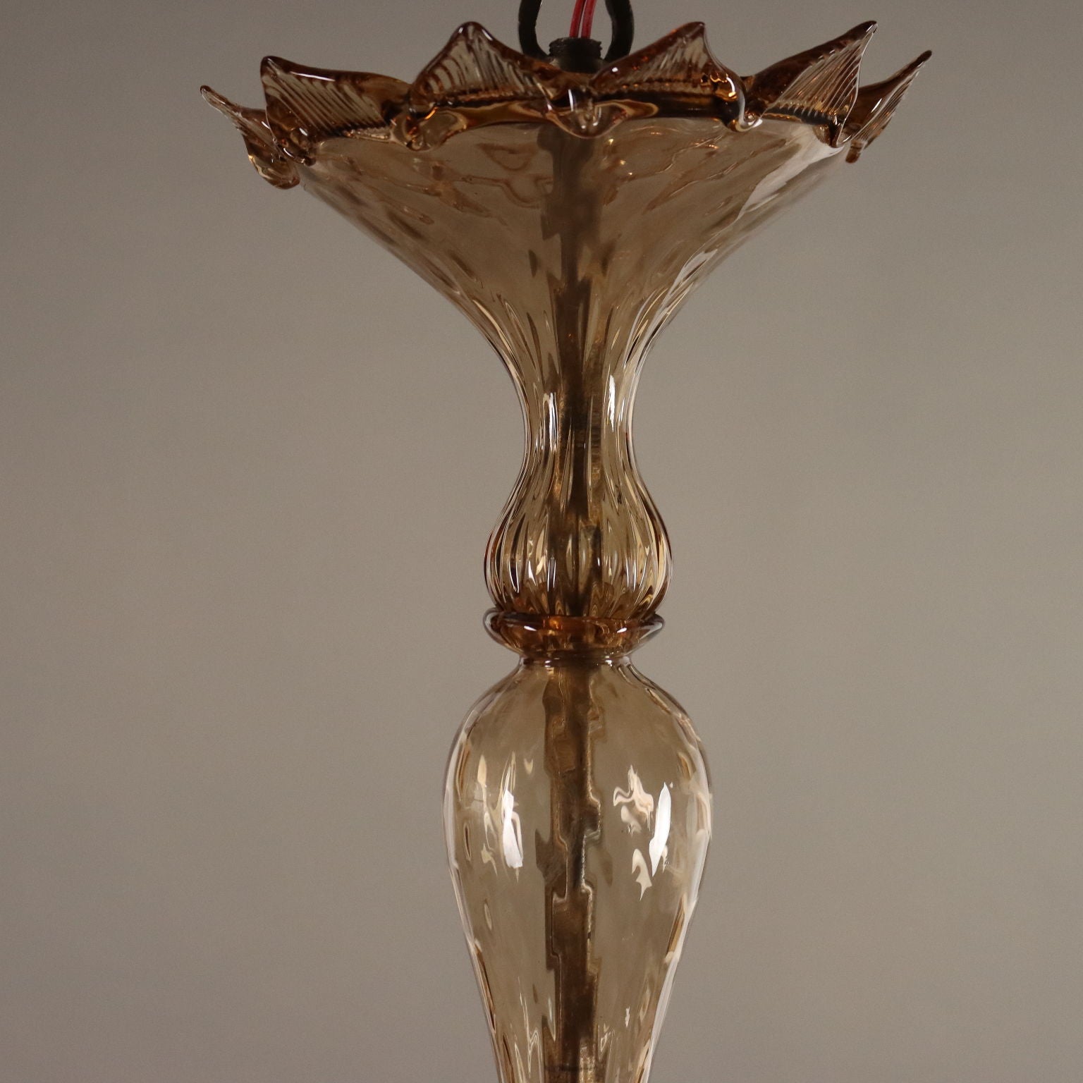 Vintage Chandelier Murano Glass 6 Lights Design Italy 1950s - Murano, 1950s | Antiques  Lighting