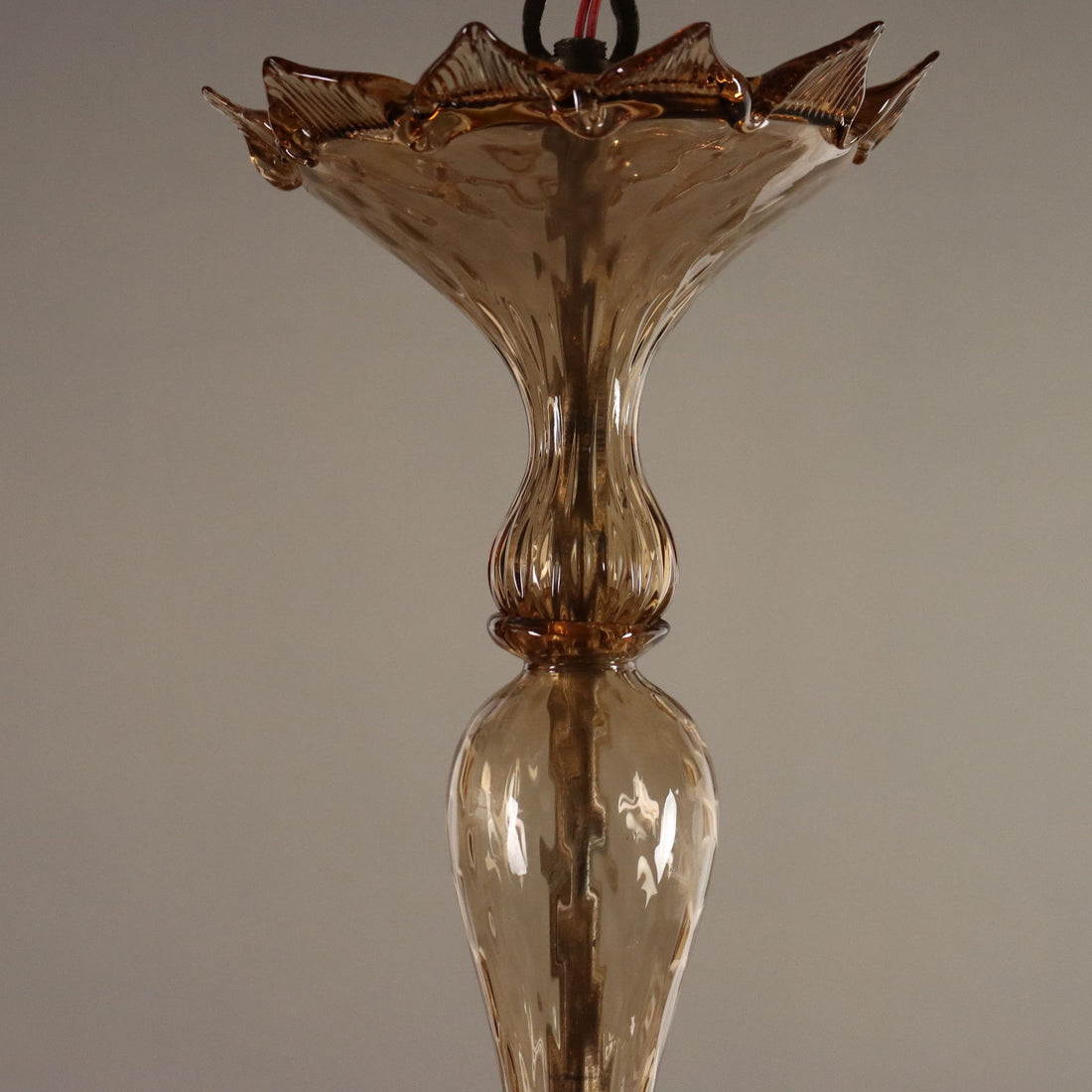 Vintage Chandelier Murano Glass 6 Lights Design Italy 1950s - Murano, 1950s | Antiques  Lighting