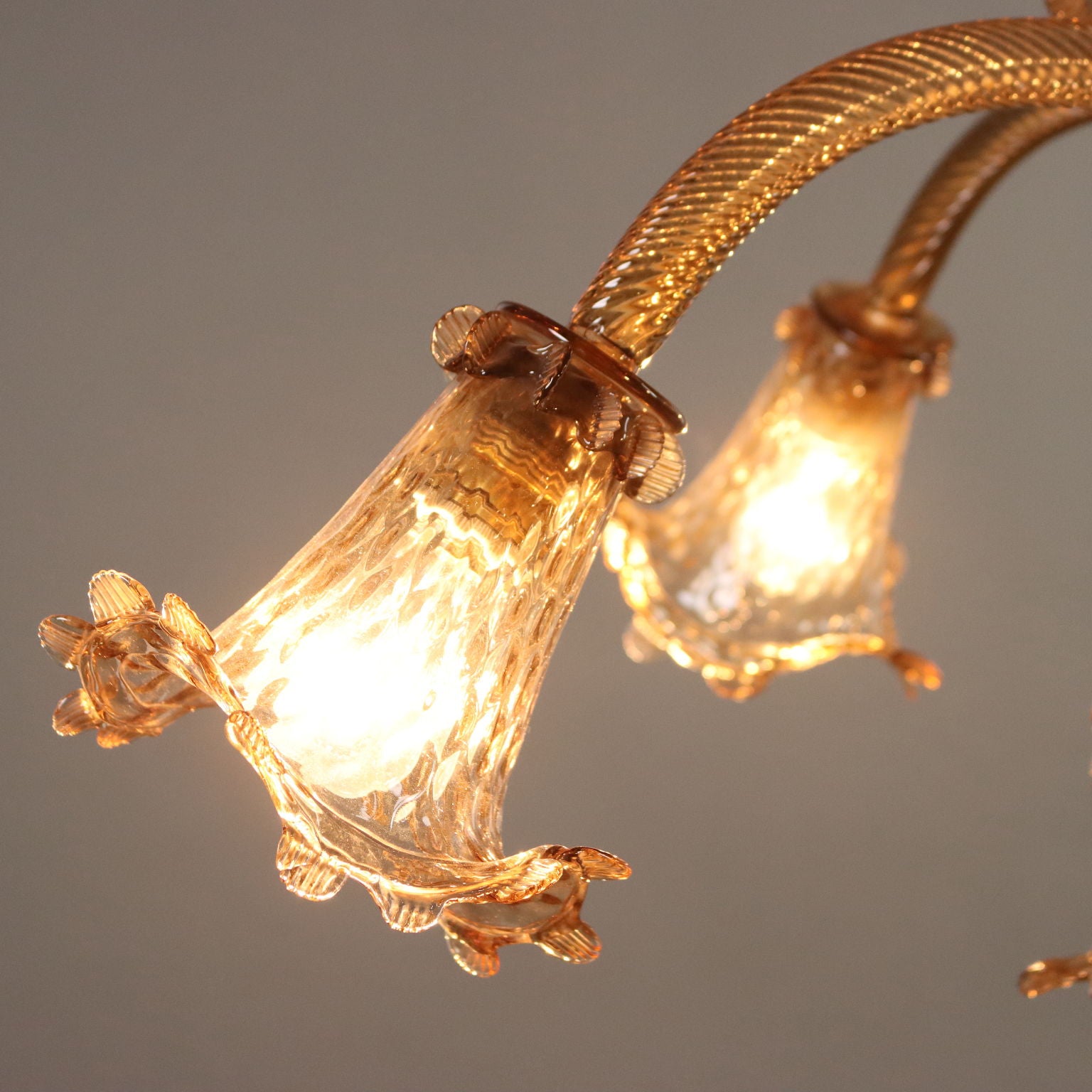 Vintage Chandelier Murano Glass 6 Lights Design Italy 1950s - Murano, 1950s | Antiques  Lighting