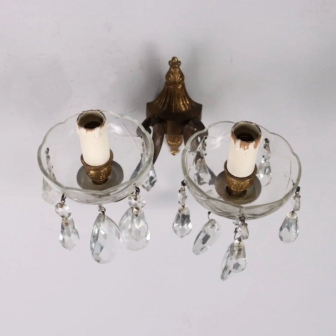 Pair of Antique Wall Lamps Gilded Bronze Italy XX Century - Italy, XX Century | Antiques | Lighting
