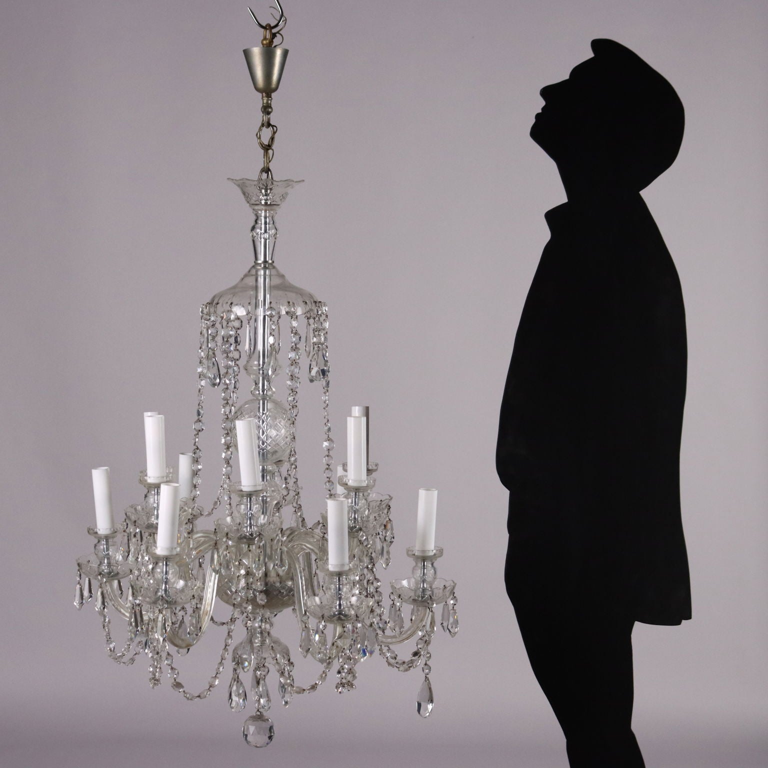 Antique Chandelier Glass 12-Light Italy XX Century - Italy, XX Century | Antiques  Lighting
