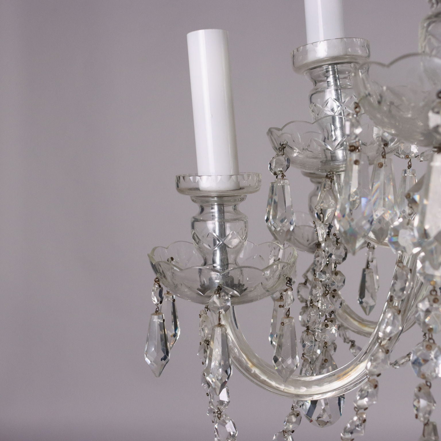 Antique Chandelier Glass 12-Light Italy XX Century - Italy, XX Century | Antiques  Lighting