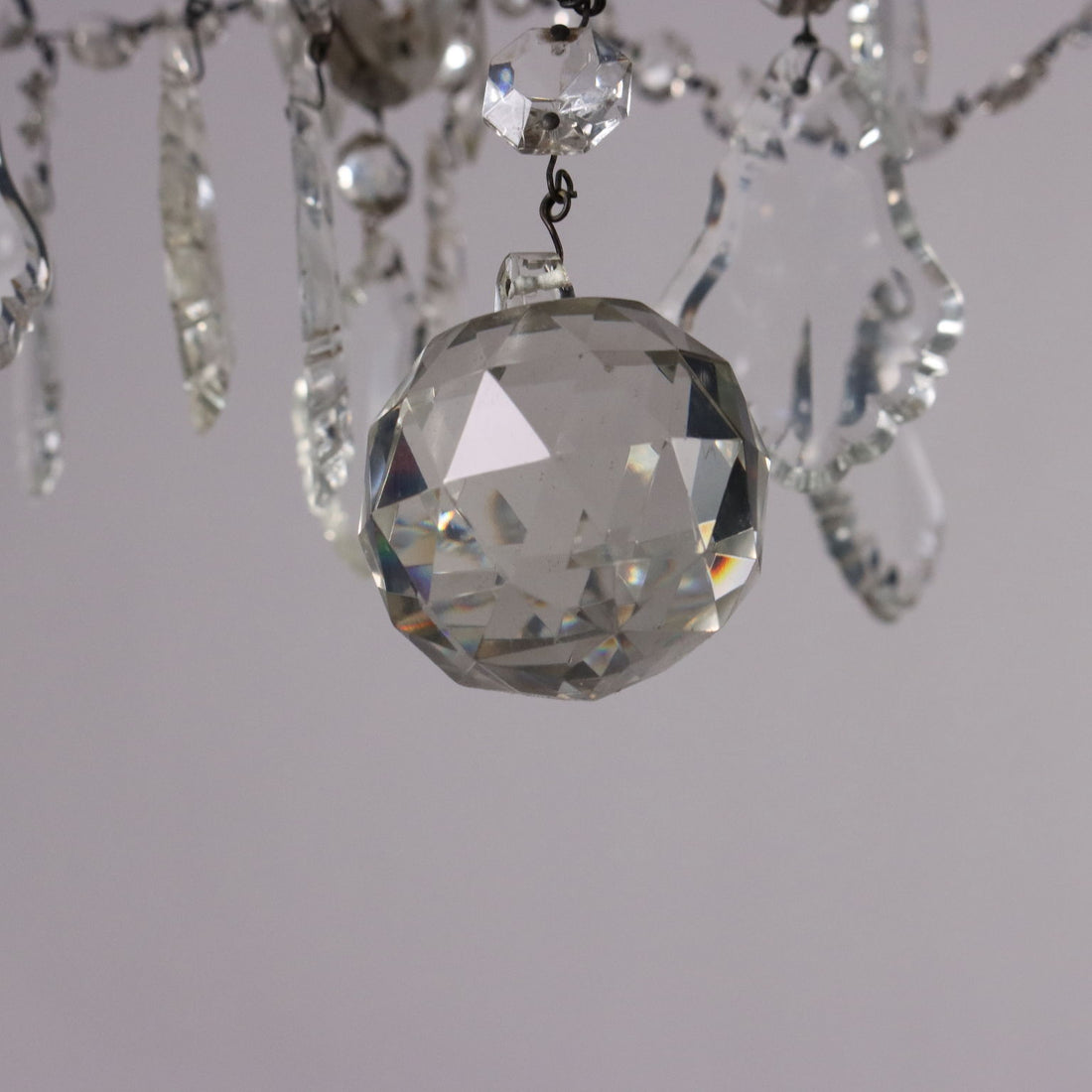 Antique 12 Light Chandelier Maria Theresa Style Glass XX Century - Italy, Early XX Century | Antiques  Lighting