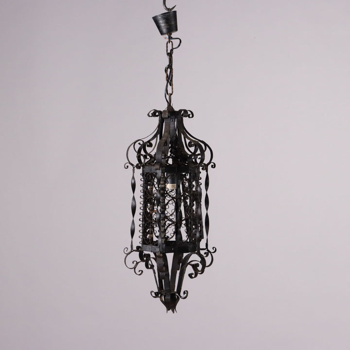 Antique Lantern Wrought Iron Italy XIX Century - Italy, Late XIX-Early XX Century | Antiques  Lighting