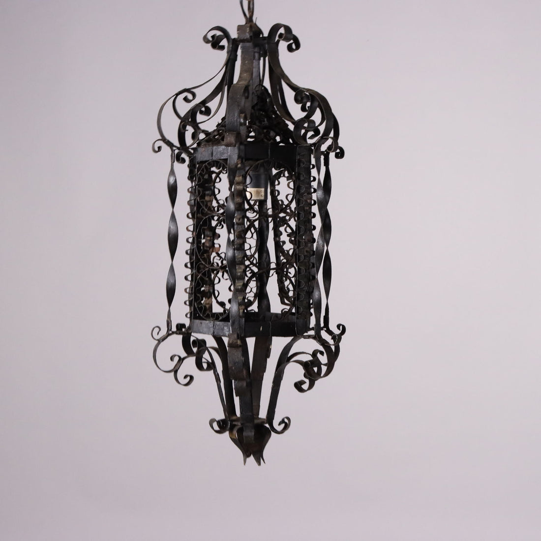 Antique Lantern Wrought Iron Italy XIX Century - Italy, Late XIX-Early XX Century | Antiques  Lighting