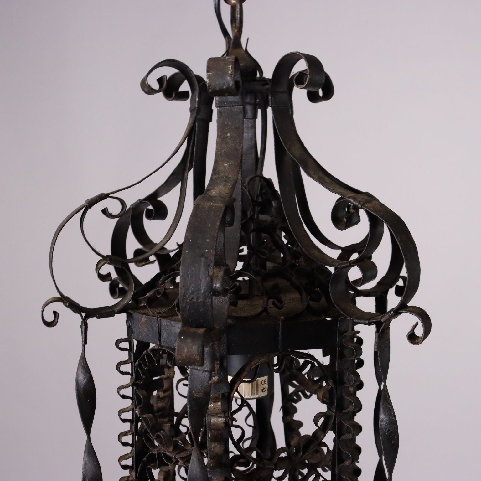 Antique Lantern Wrought Iron Italy XIX Century - Italy, Late XIX-Early XX Century | Antiques  Lighting