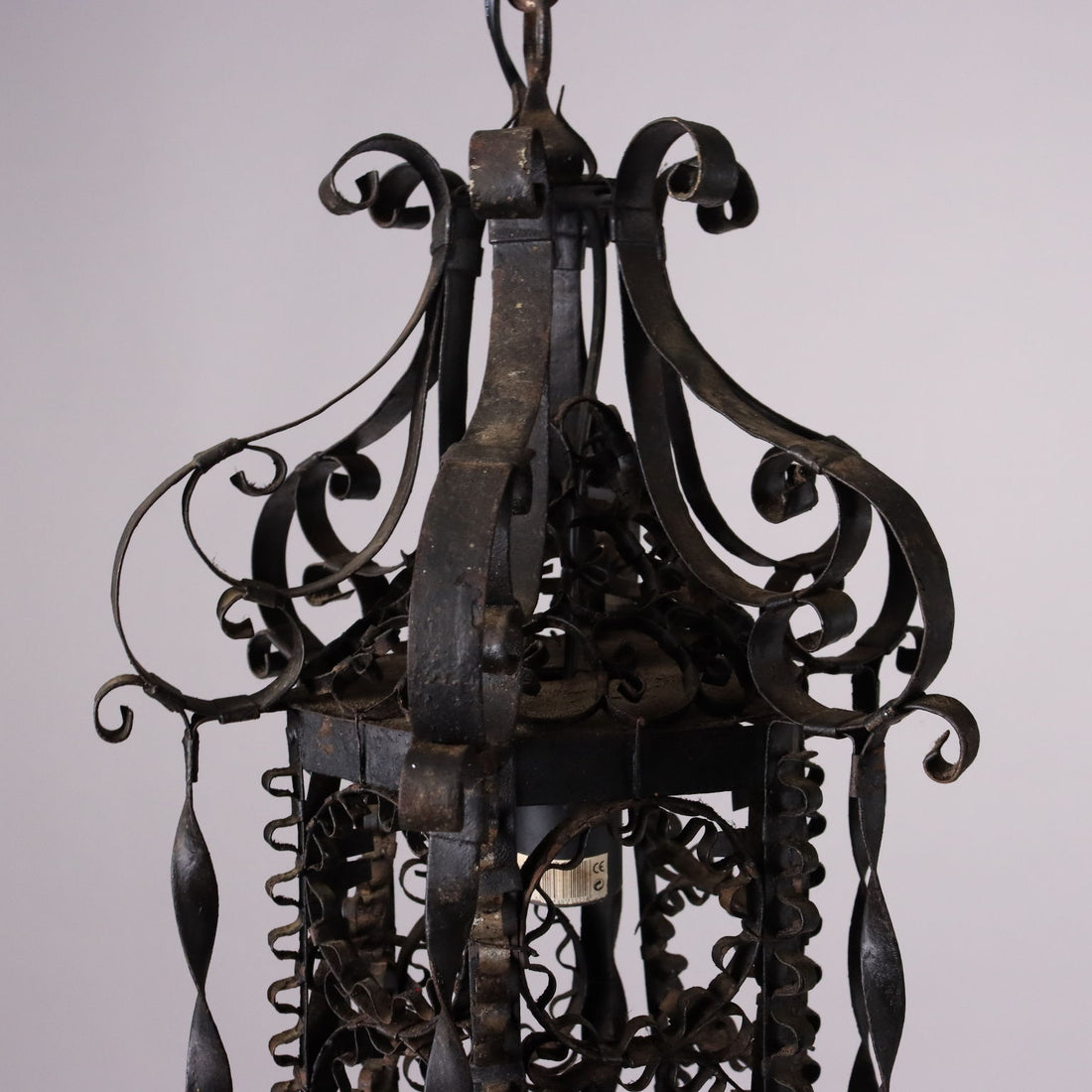 Antique Lantern Wrought Iron Italy XIX Century - Italy, Late XIX-Early XX Century | Antiques  Lighting