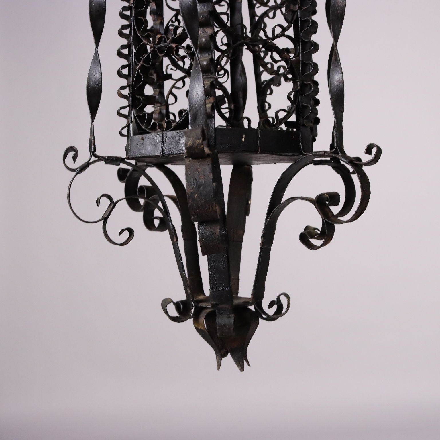 Antique Lantern Wrought Iron Italy XIX Century - Italy, Late XIX-Early XX Century | Antiques  Lighting