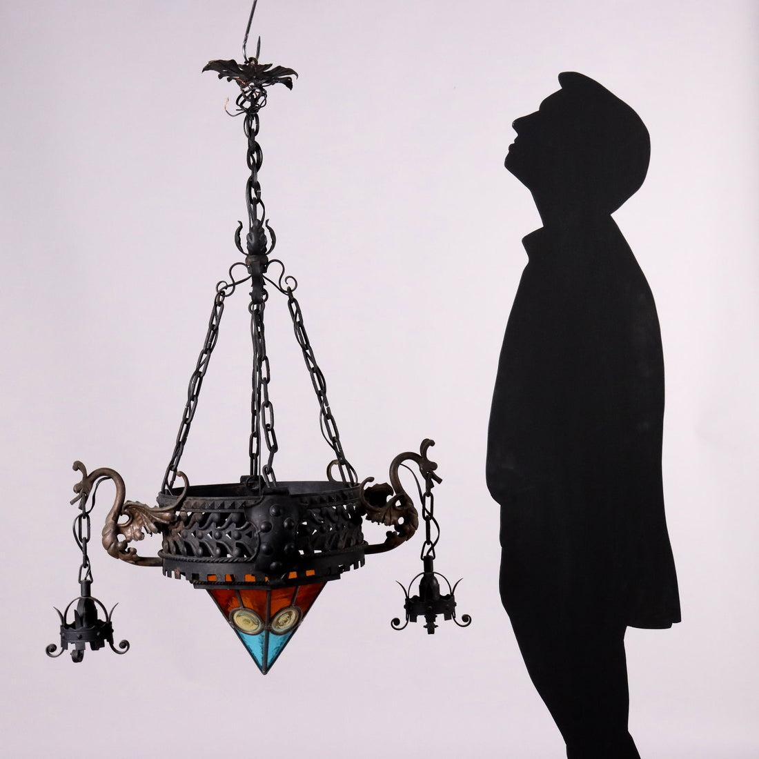 Antique Neo-Renaissance Chandelier Wrought Iron XIX Century - Italy, Late XIX Century | Antiques  Lighting