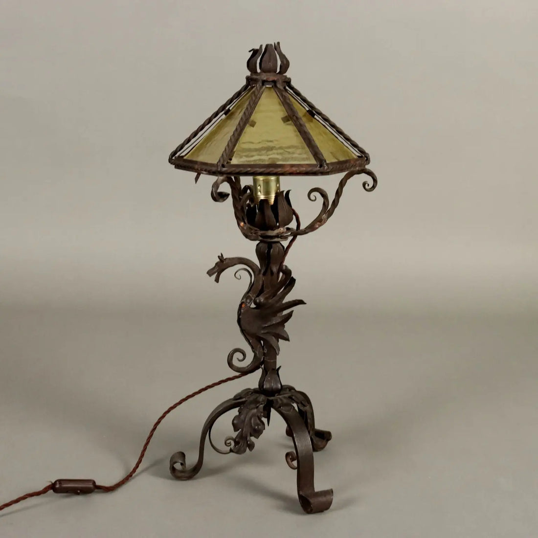 Antique Neo-Renaissance Style Table Lamp Iron XX Century - Italy, Early XX Century | Antiques | Lighting