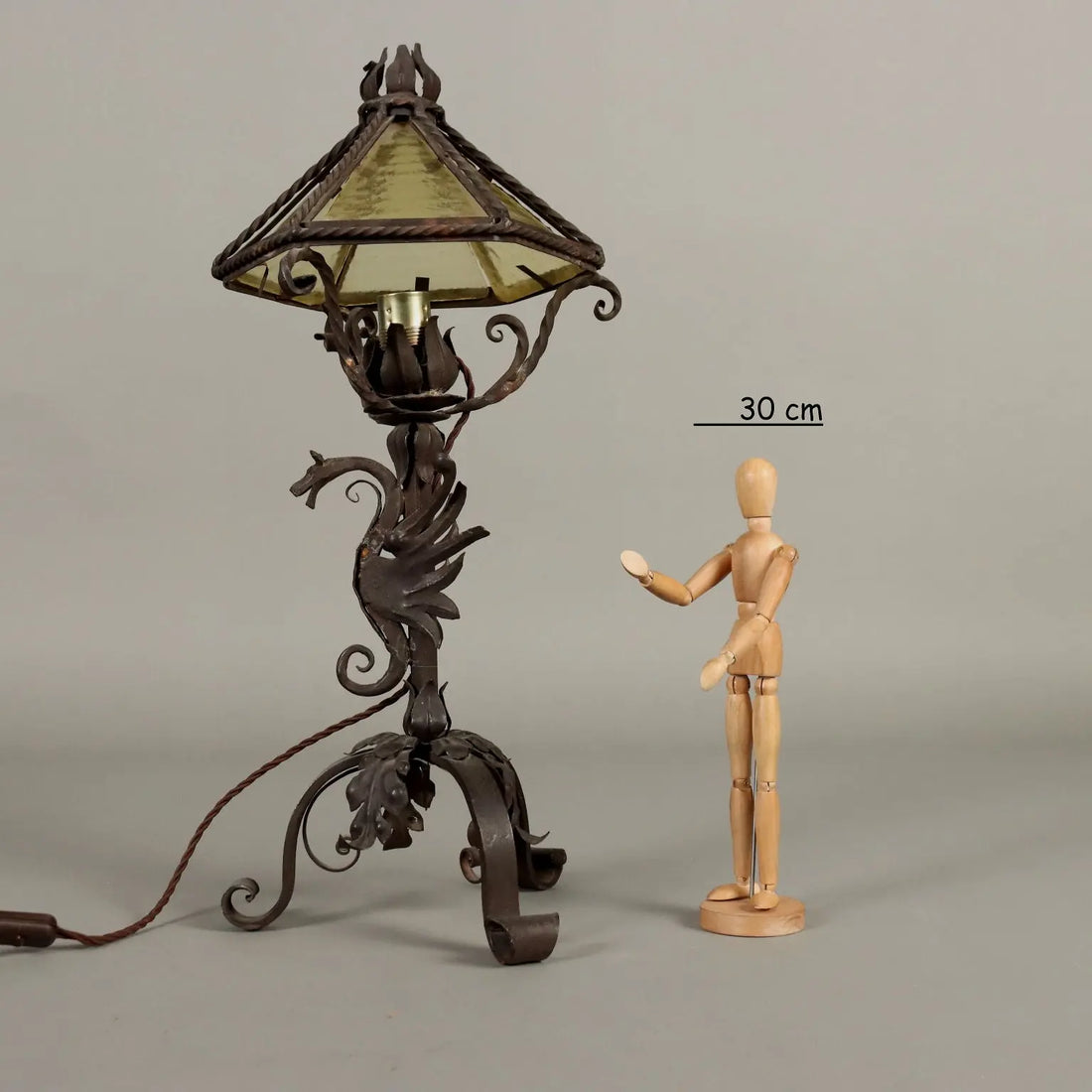 Antique Neo-Renaissance Style Table Lamp Iron XX Century - Italy, Early XX Century | Antiques | Lighting