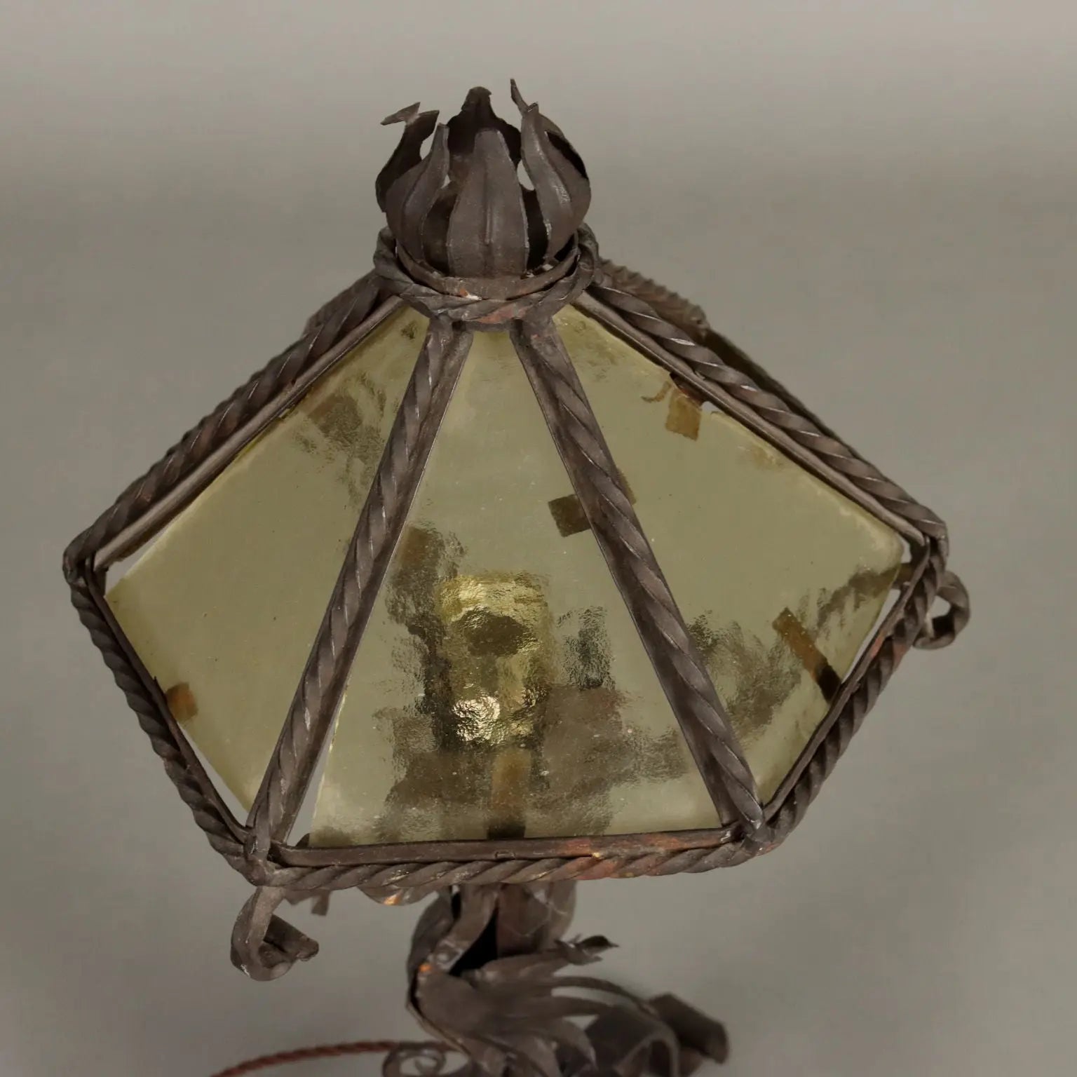 Antique Neo-Renaissance Style Table Lamp Iron XX Century - Italy, Early XX Century | Antiques | Lighting
