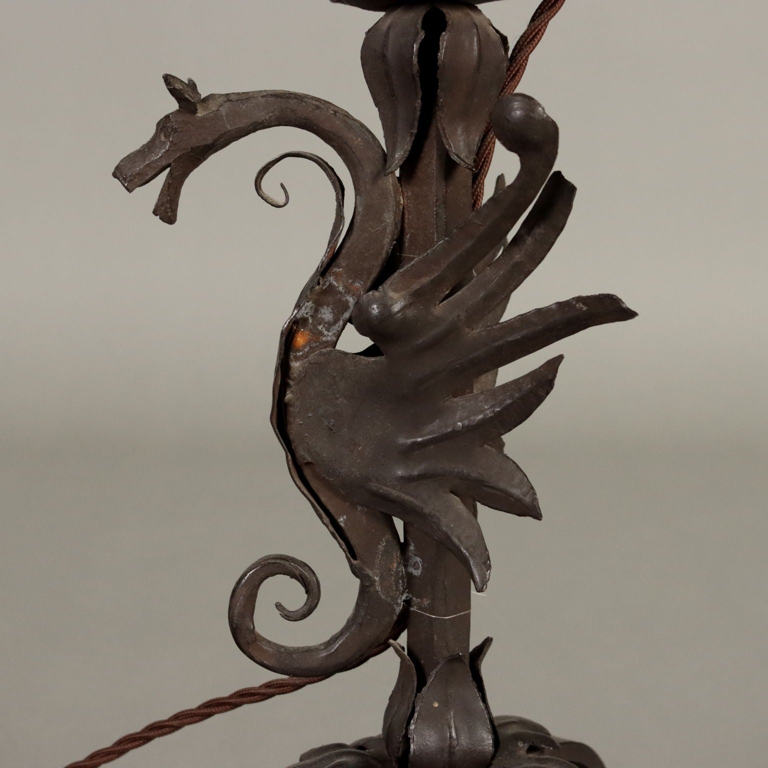 Antique Neo-Renaissance Style Table Lamp Iron XX Century - Italy, Early XX Century | Antiques  Lighting